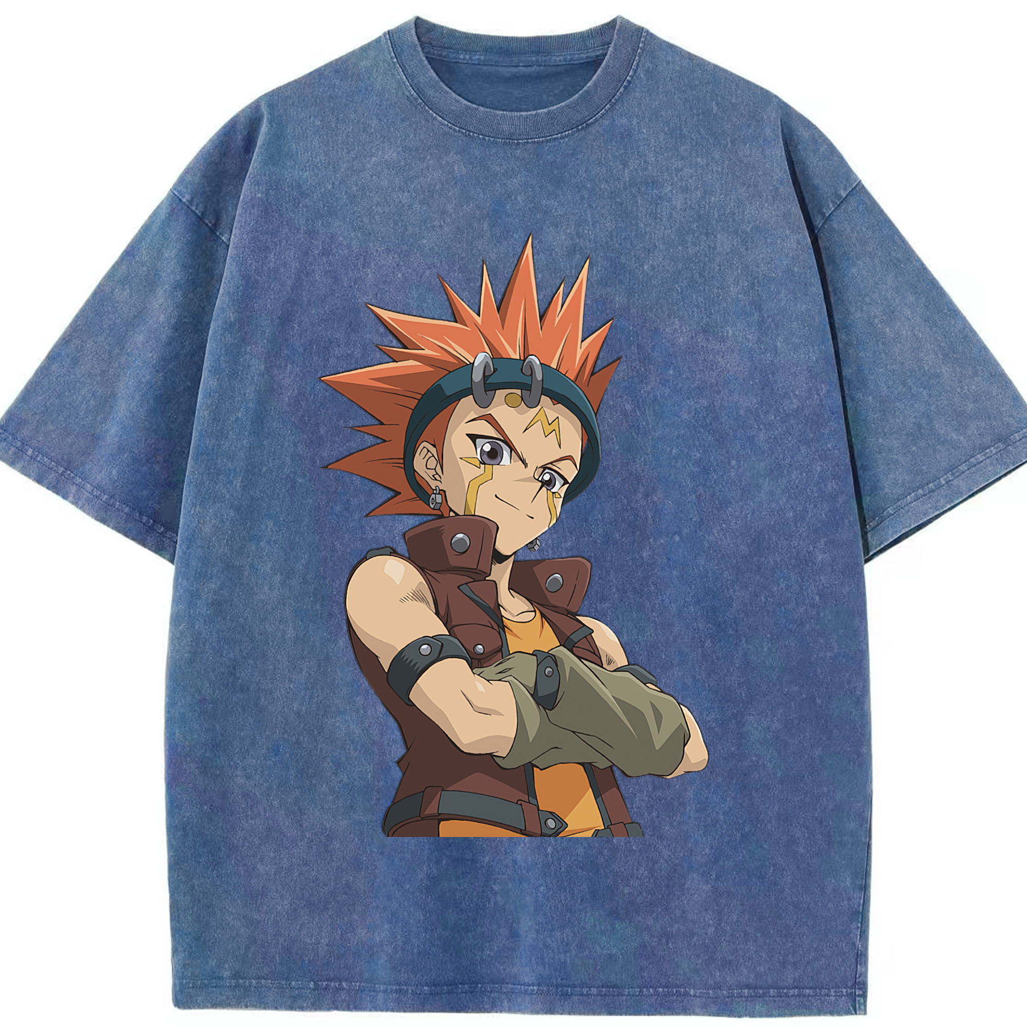 （画像用） 遊☆戯☆王 Yu-Gi-Oh! 綿100% ヴィンテージ風 半袖Tシャツ（フロントプリント）