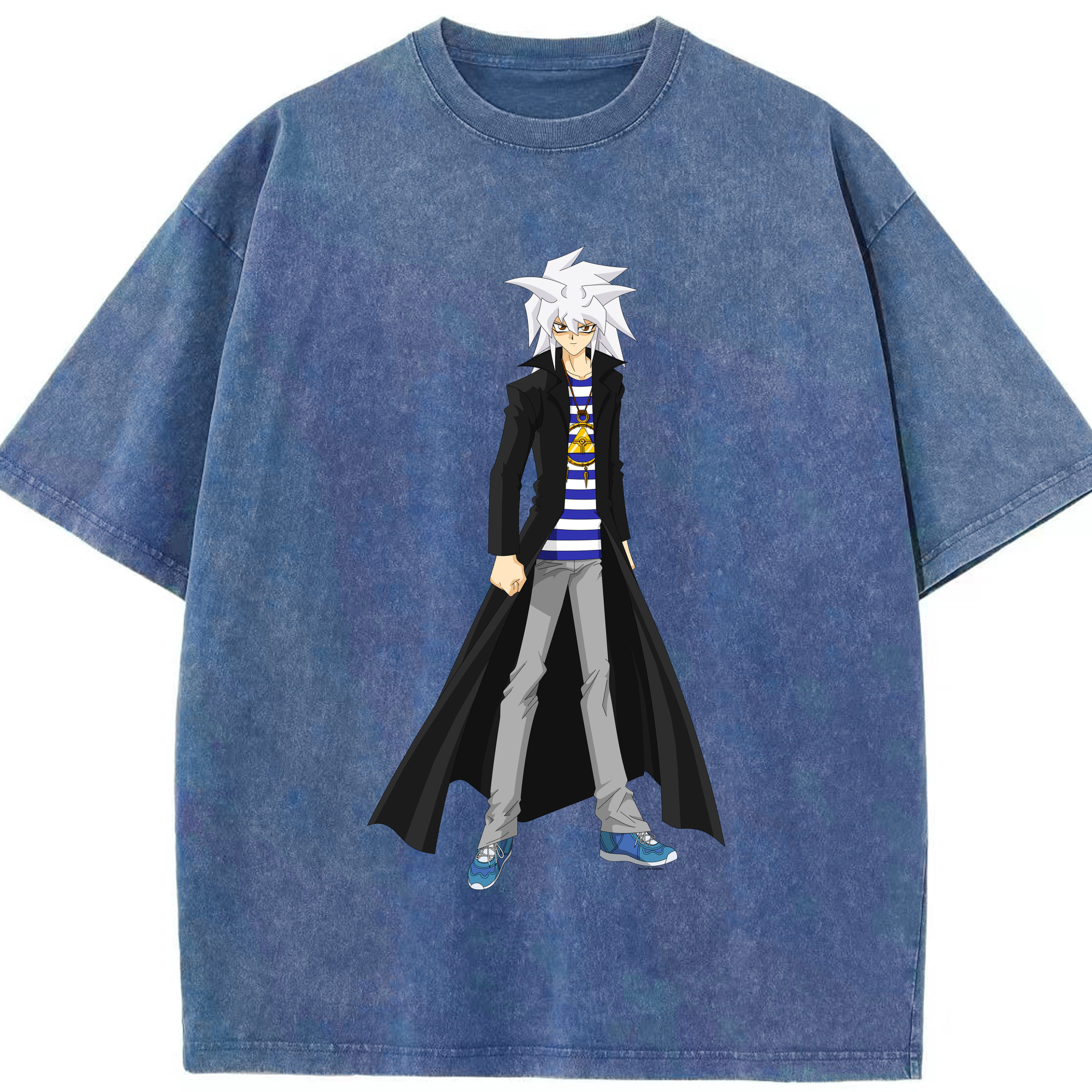 （画像用） 遊☆戯☆王 Yu-Gi-Oh! 綿100% ヴィンテージ風 半袖Tシャツ（フロントプリント）