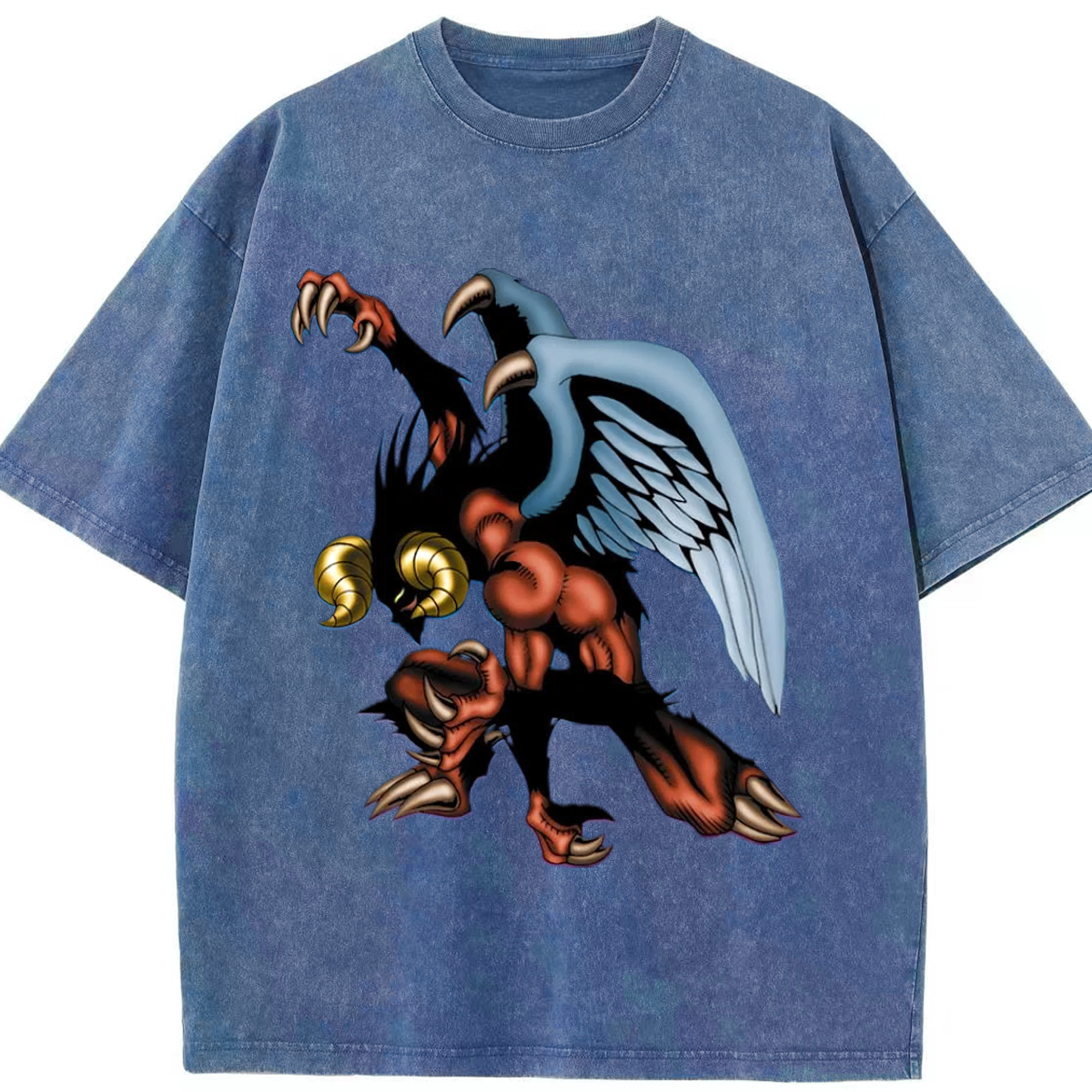 （画像用） 遊☆戯☆王 Yu-Gi-Oh! 綿100% ヴィンテージ風 半袖Tシャツ（フロントプリント）