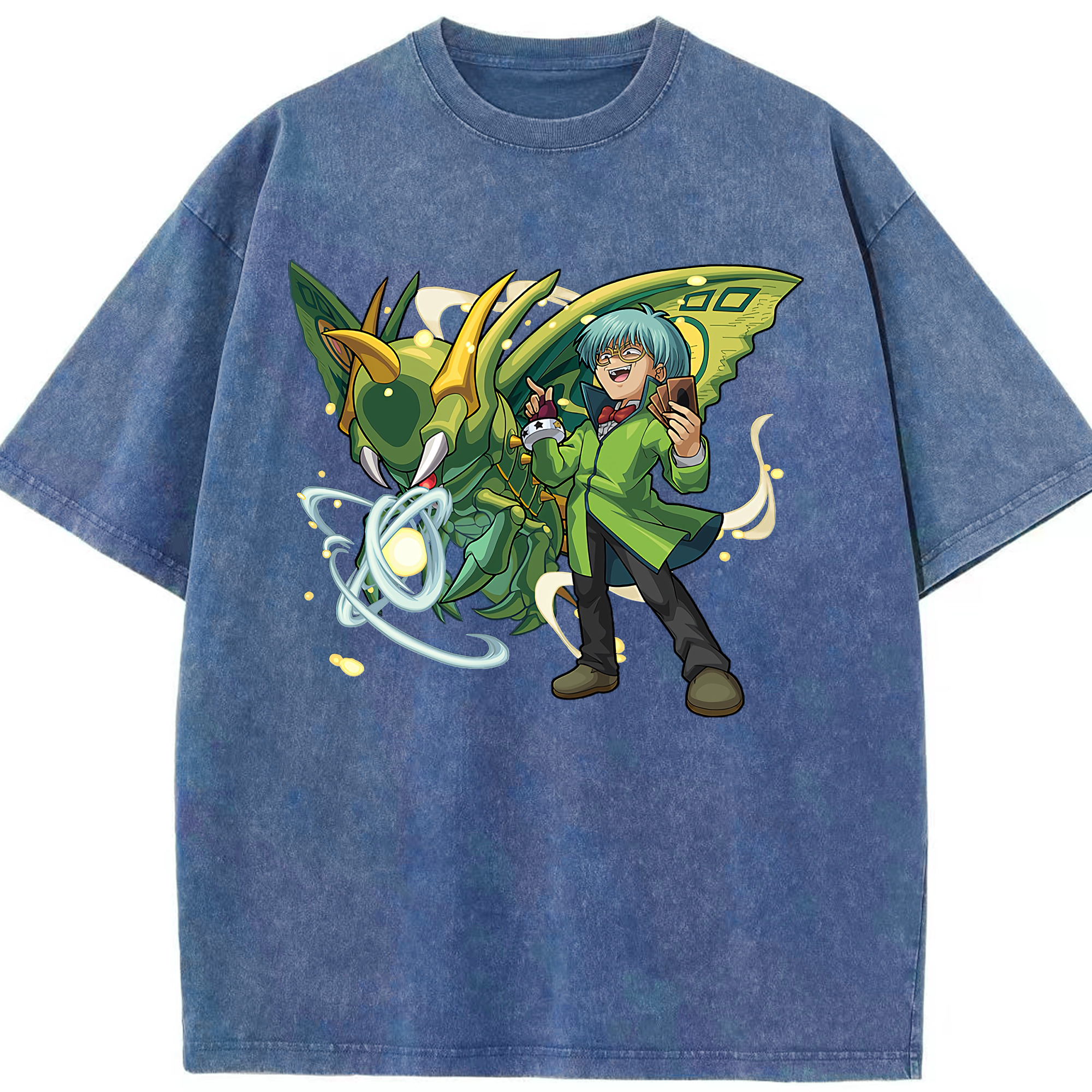 （画像用） 遊☆戯☆王 Yu-Gi-Oh! 綿100% ヴィンテージ風 半袖Tシャツ（フロントプリント）