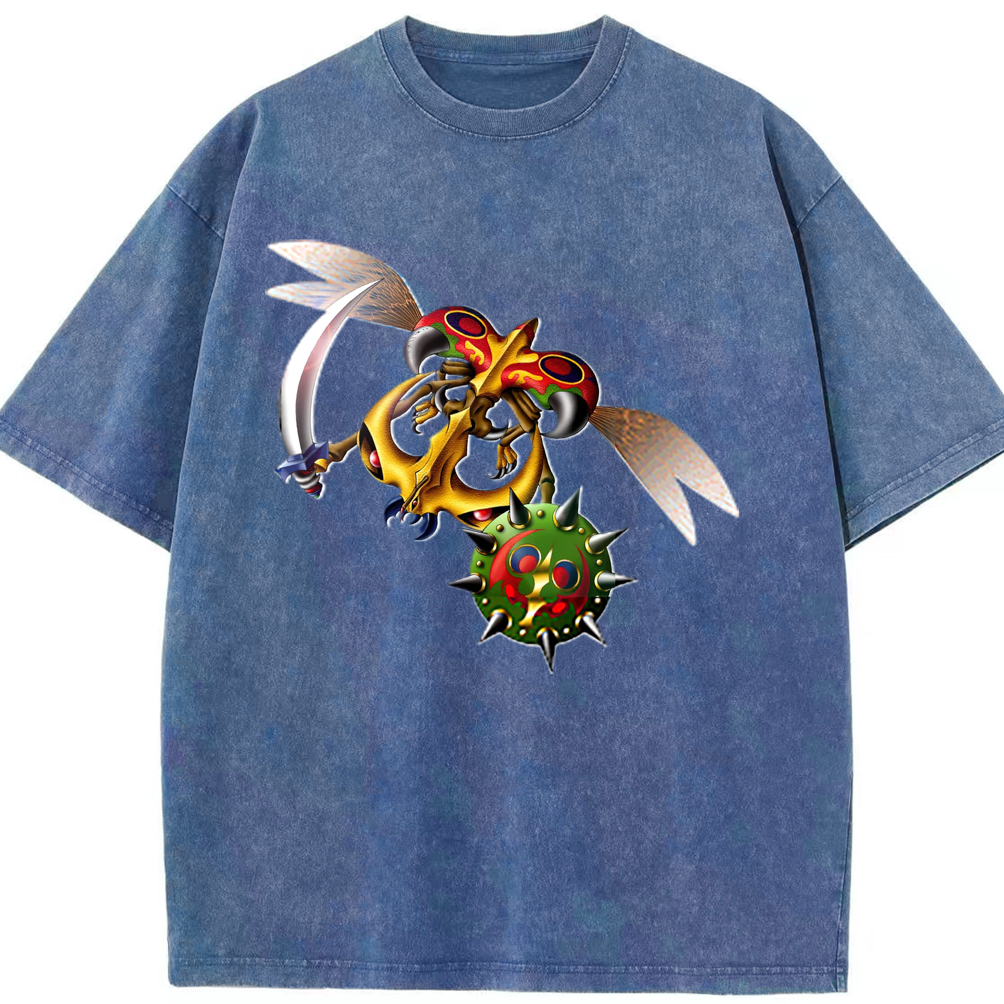 （画像用） 遊☆戯☆王 Yu-Gi-Oh! 綿100% ヴィンテージ風 半袖Tシャツ（フロントプリント）