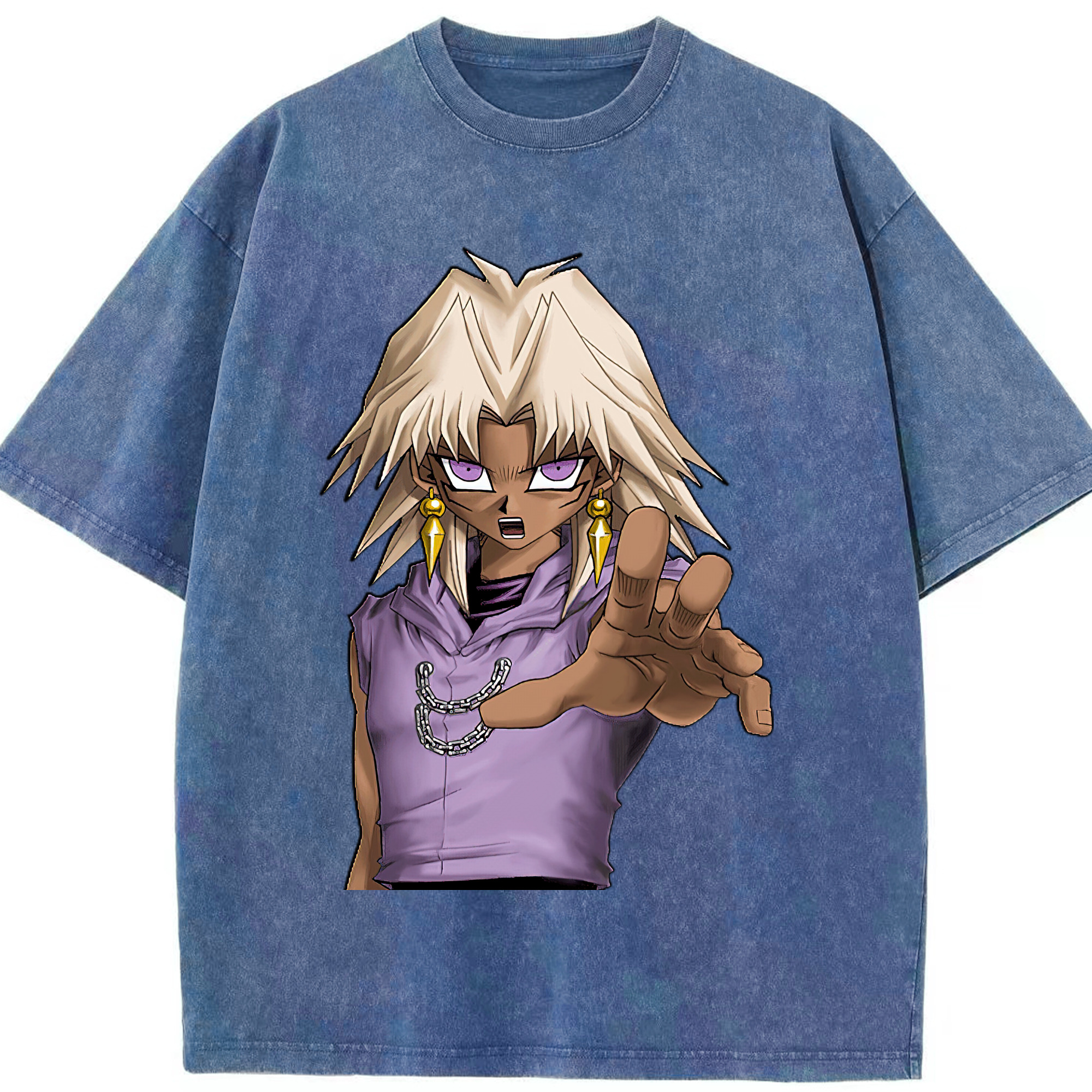 （画像用） 遊☆戯☆王 Yu-Gi-Oh! 綿100% ヴィンテージ風 半袖Tシャツ（フロントプリント）