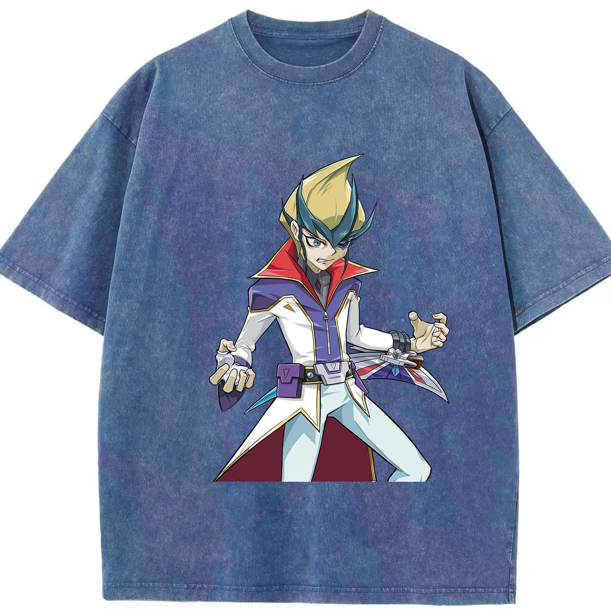 （画像用） 遊☆戯☆王 Yu-Gi-Oh! 綿100% ヴィンテージ風 半袖Tシャツ（フロントプリント）