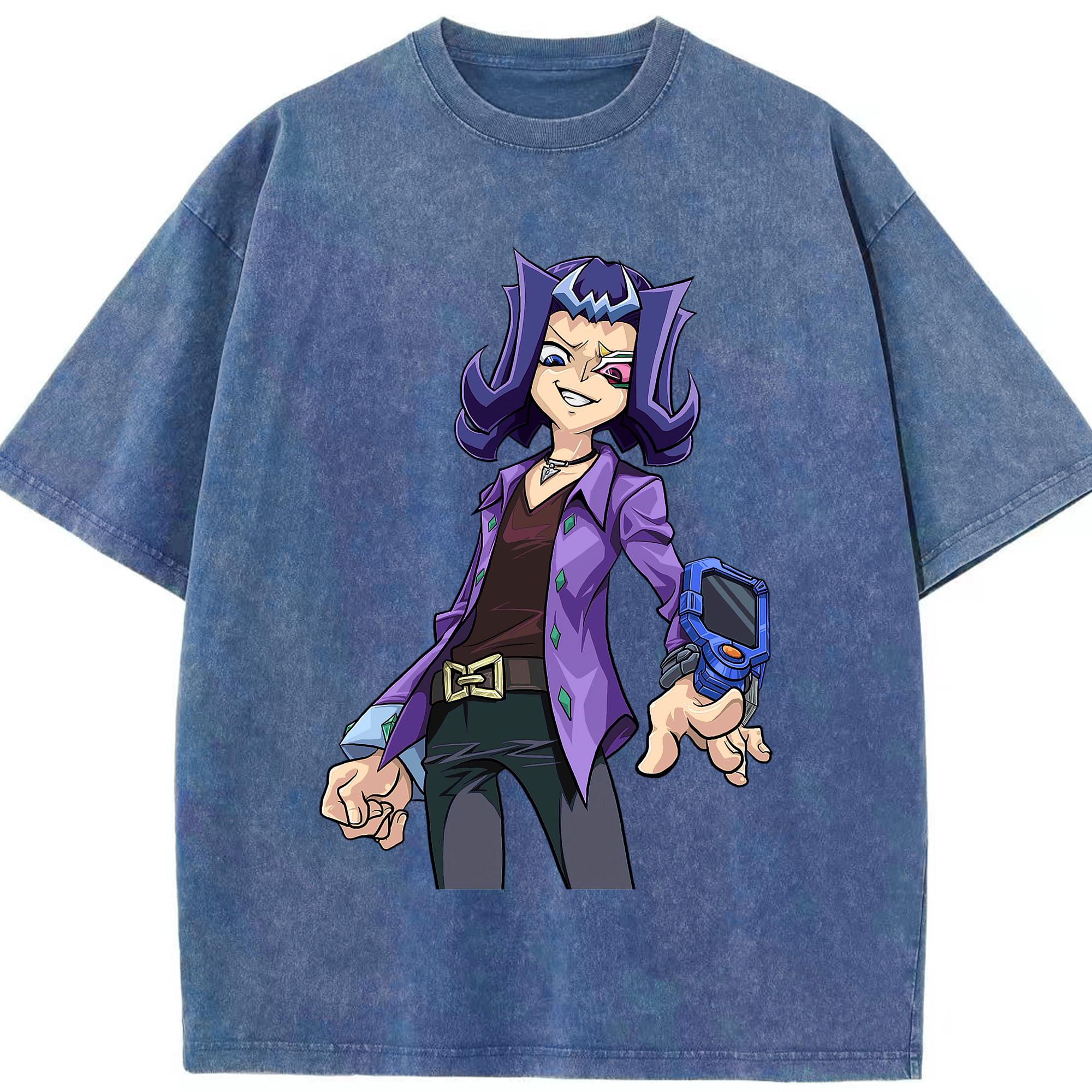 （画像用） 遊☆戯☆王 Yu-Gi-Oh! 綿100% ヴィンテージ風 半袖Tシャツ（フロントプリント）