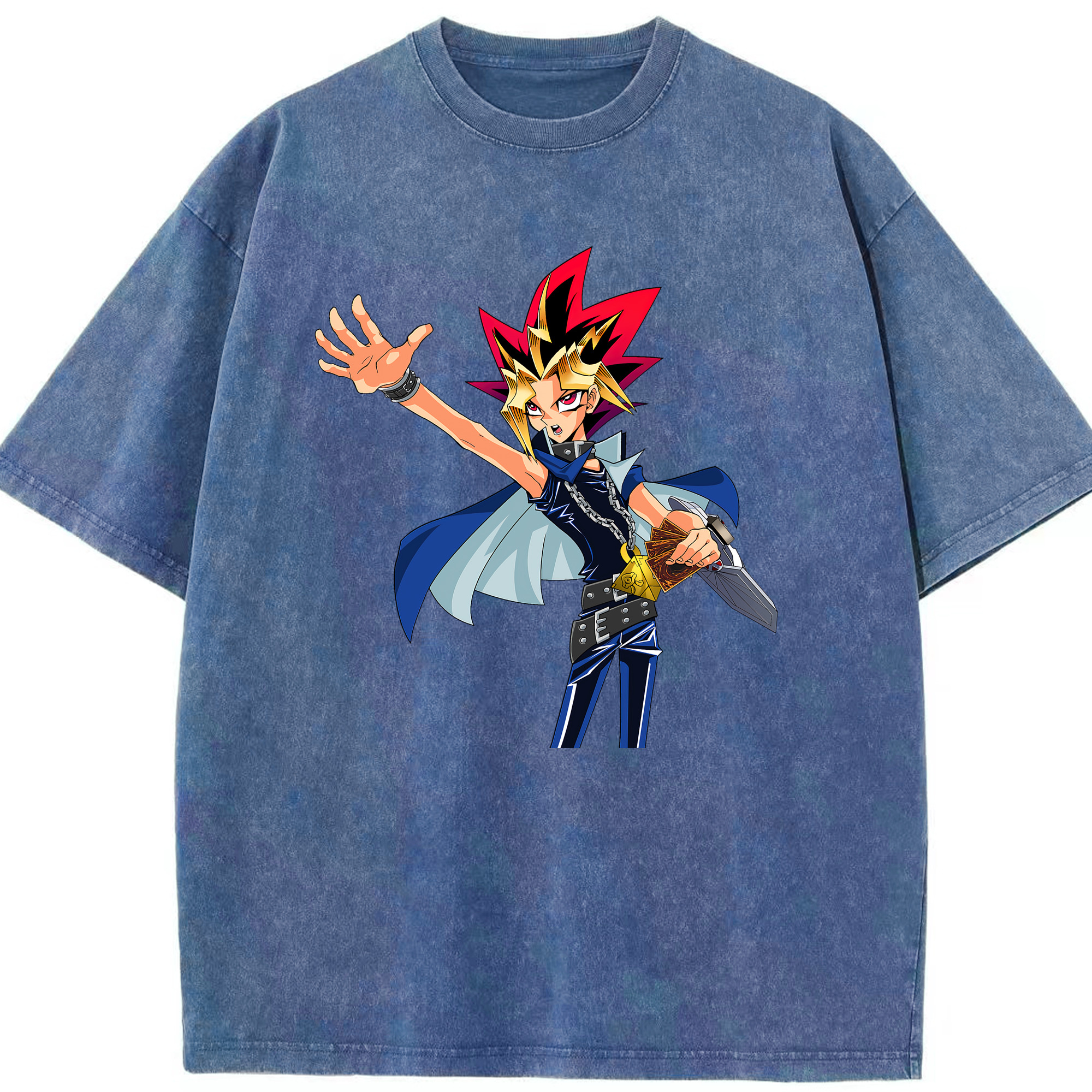 （画像用） 遊☆戯☆王 Yu-Gi-Oh! 綿100% ヴィンテージ風 半袖Tシャツ（フロントプリント）