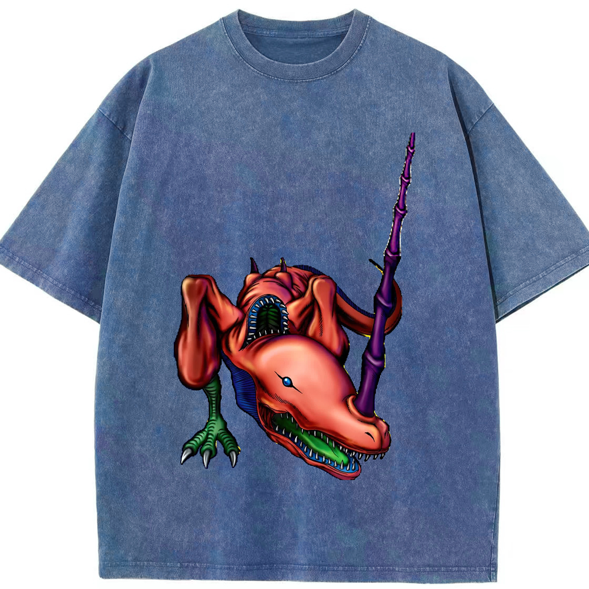 （画像用） 遊☆戯☆王 Yu-Gi-Oh! 綿100% ヴィンテージ風 半袖Tシャツ（フロントプリント）