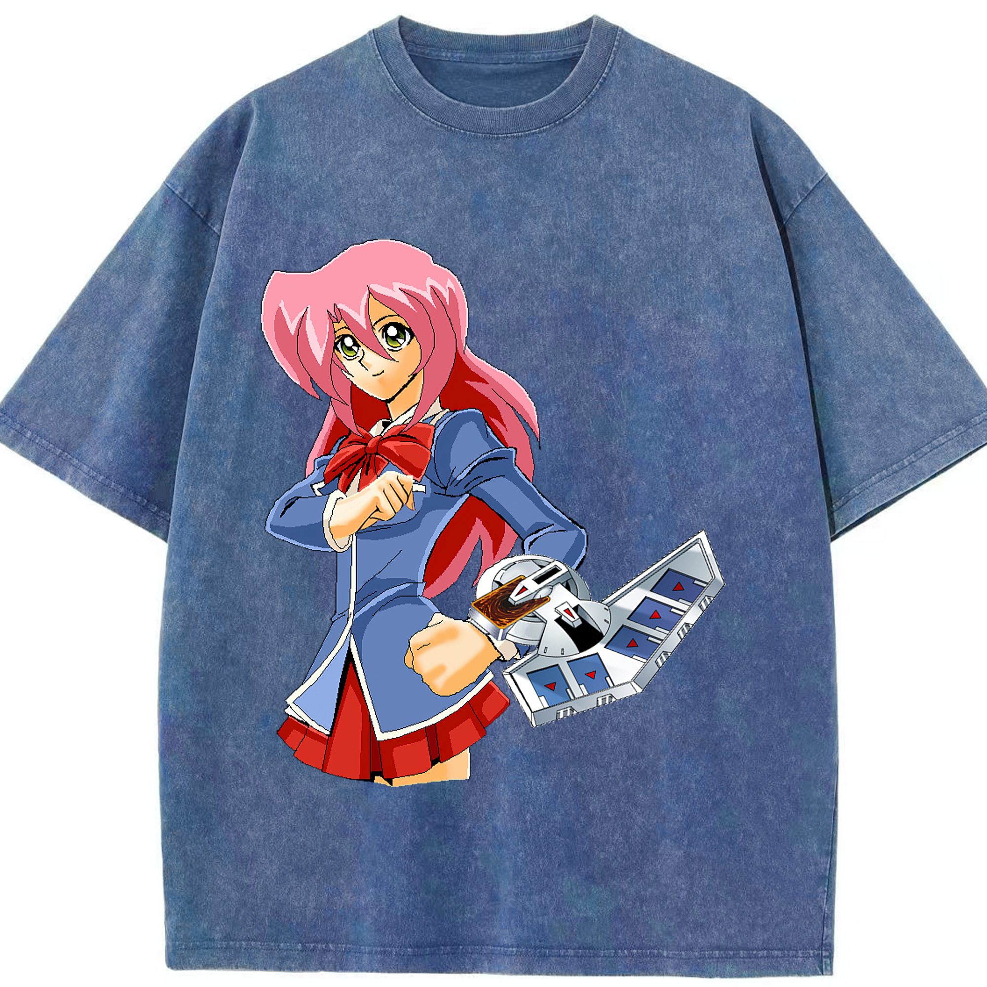 （画像用） 遊☆戯☆王 Yu-Gi-Oh! 綿100% ヴィンテージ風 半袖Tシャツ（フロントプリント）