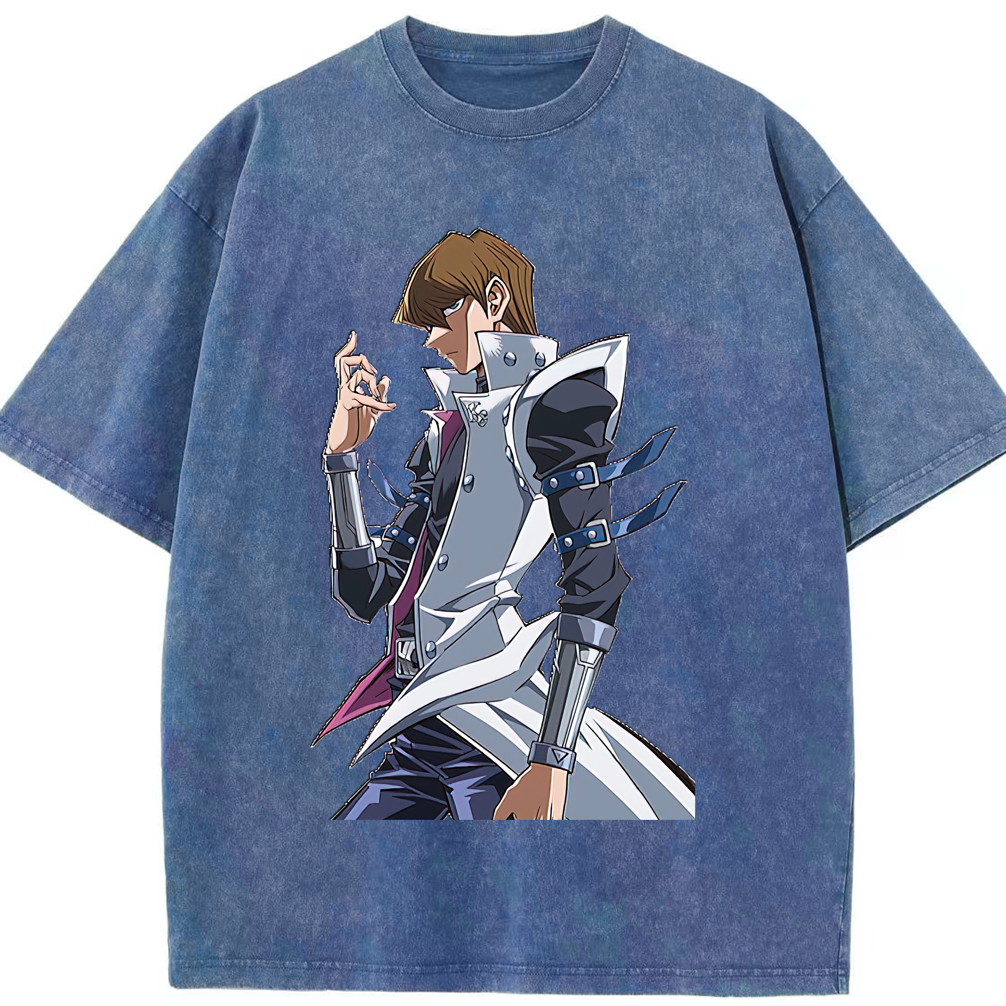 （画像用） 遊☆戯☆王 Yu-Gi-Oh! 綿100% ヴィンテージ風 半袖Tシャツ（フロントプリント）