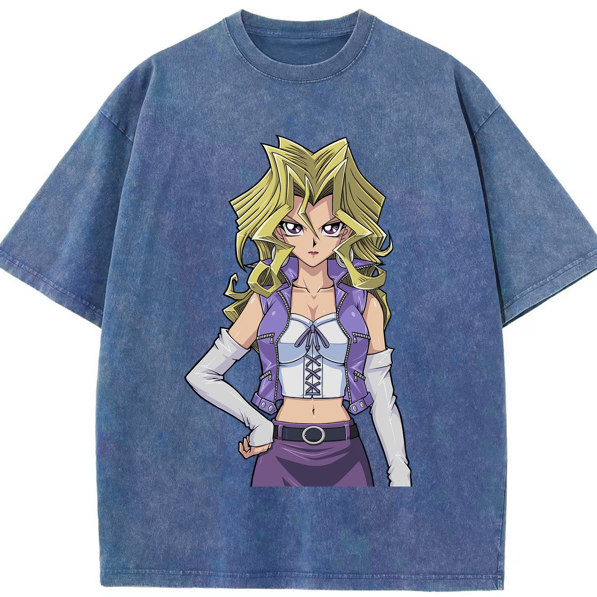 （画像用） 遊☆戯☆王 Yu-Gi-Oh! 綿100% ヴィンテージ風 半袖Tシャツ（フロントプリント）