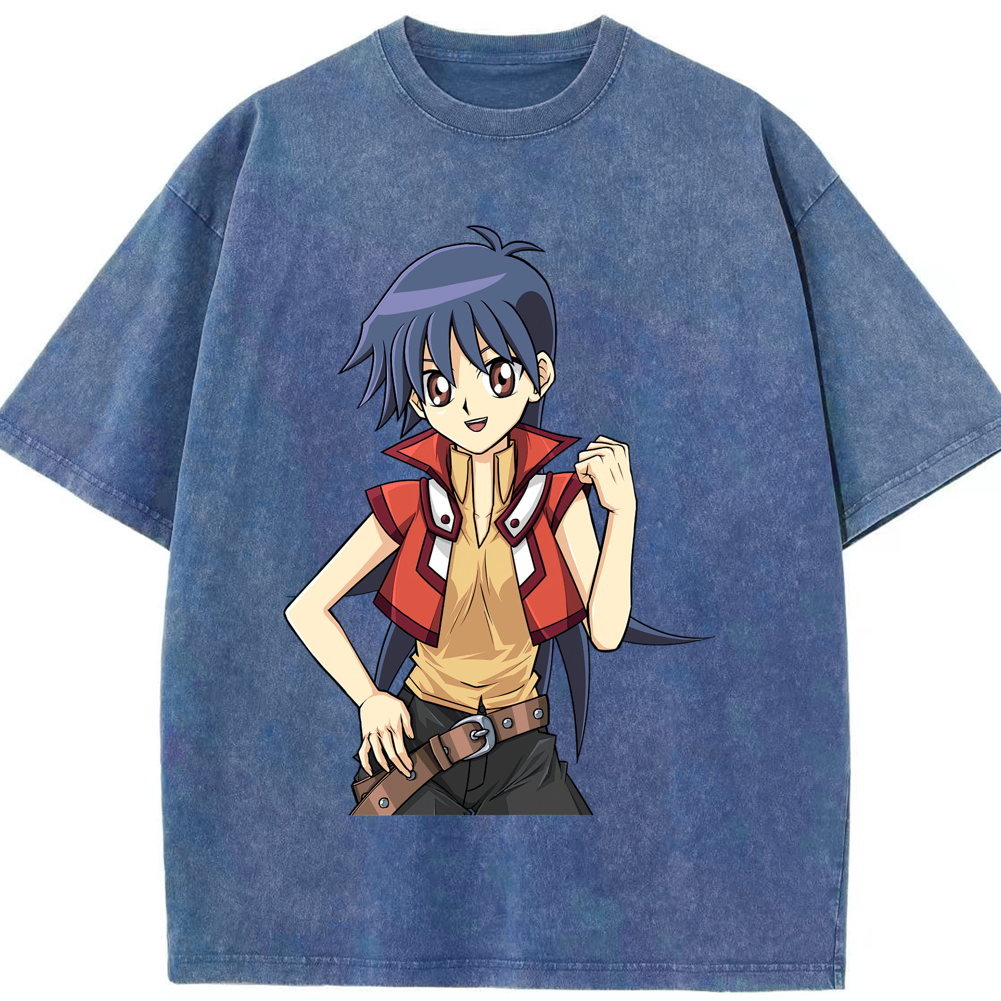 （画像用） 遊☆戯☆王 Yu-Gi-Oh! 綿100% ヴィンテージ風 半袖Tシャツ（フロントプリント）