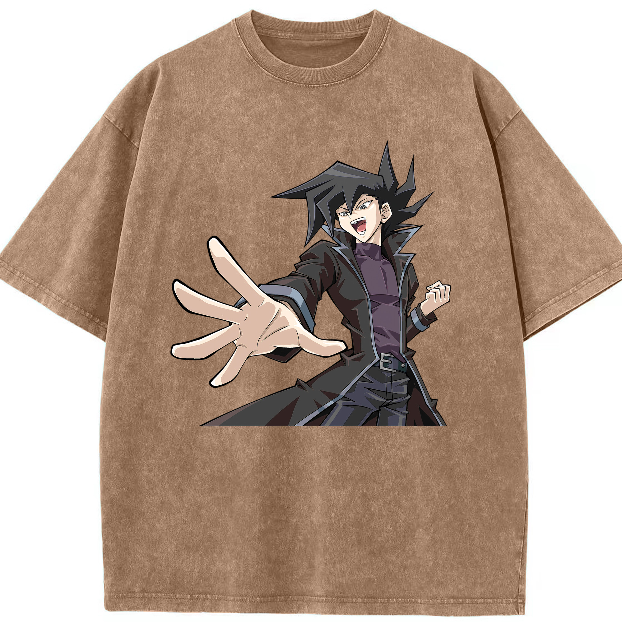 （画像用） 遊☆戯☆王 Yu-Gi-Oh! 綿100% ヴィンテージ風 半袖Tシャツ（フロントプリント）