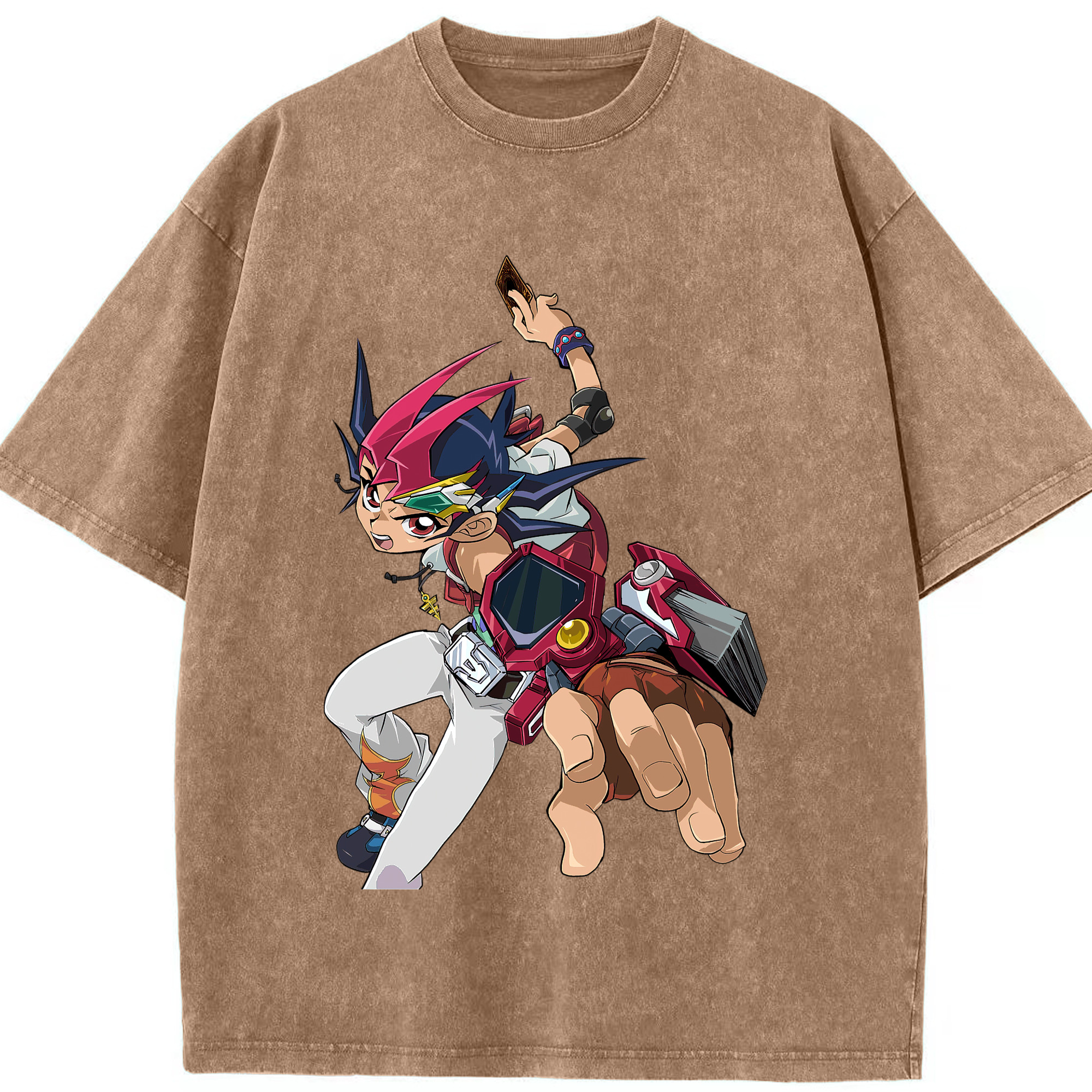 （画像用） 遊☆戯☆王 Yu-Gi-Oh! 綿100% ヴィンテージ風 半袖Tシャツ（フロントプリント）