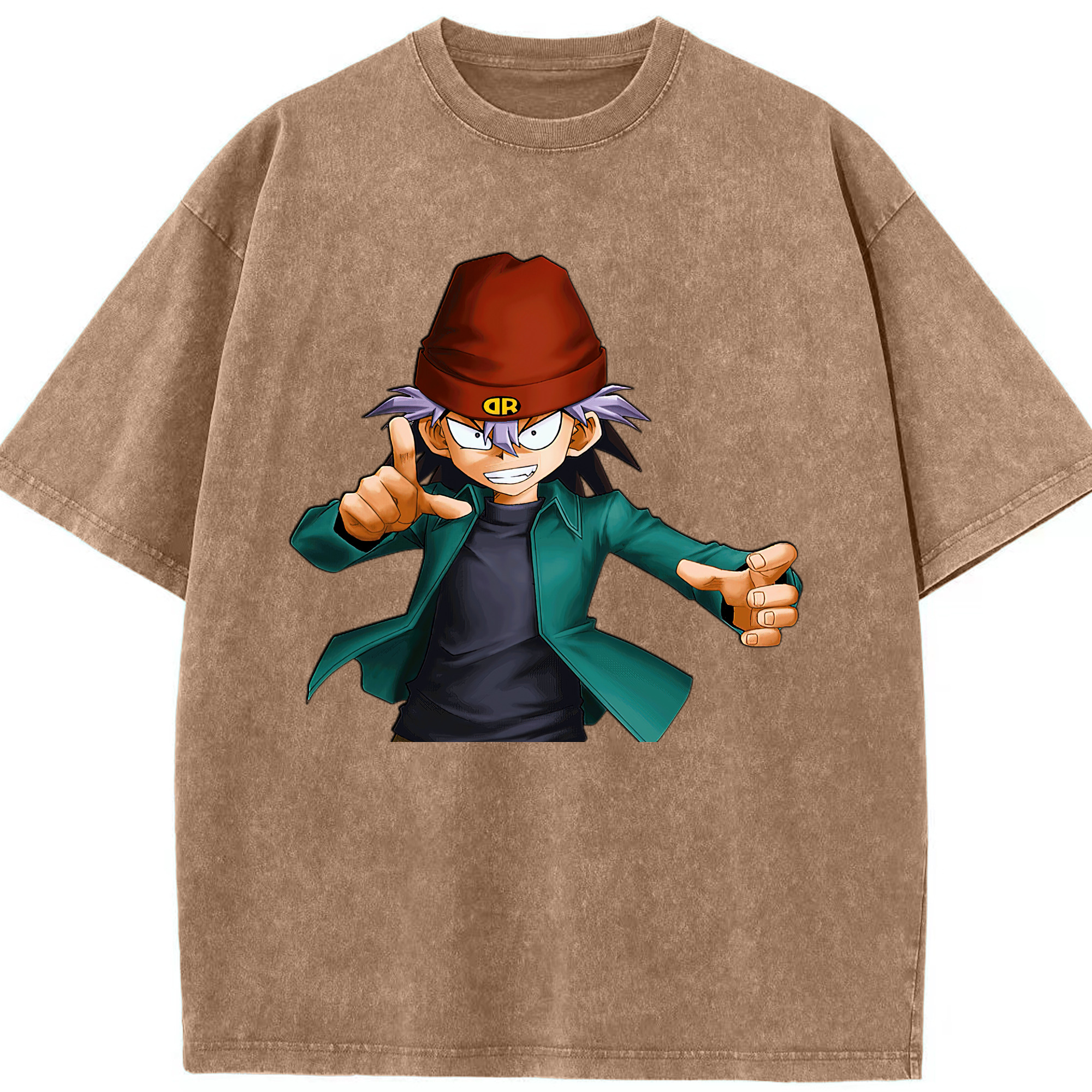 （画像用） 遊☆戯☆王 Yu-Gi-Oh! 綿100% ヴィンテージ風 半袖Tシャツ（フロントプリント）