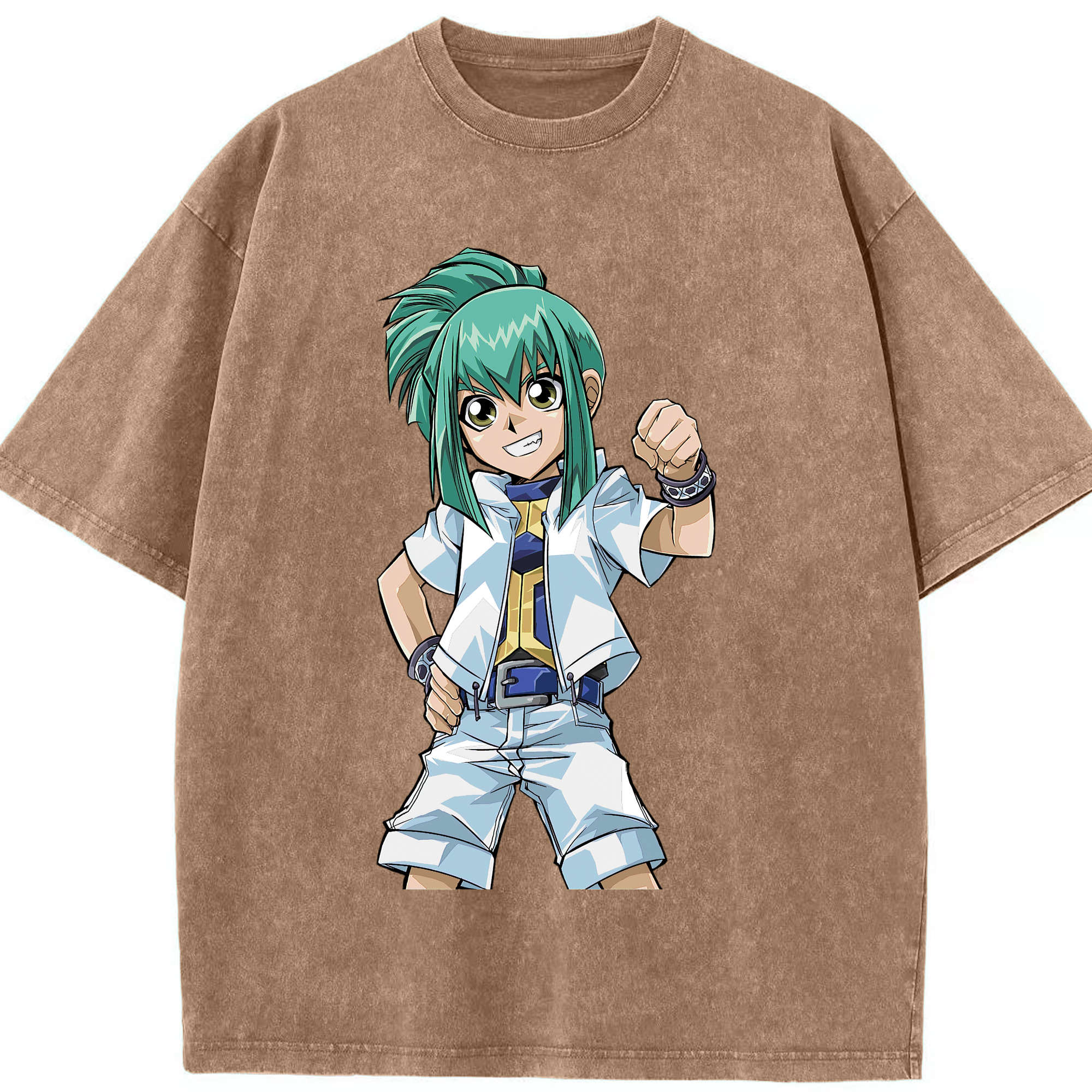 （画像用） 遊☆戯☆王 Yu-Gi-Oh! 綿100% ヴィンテージ風 半袖Tシャツ（フロントプリント）