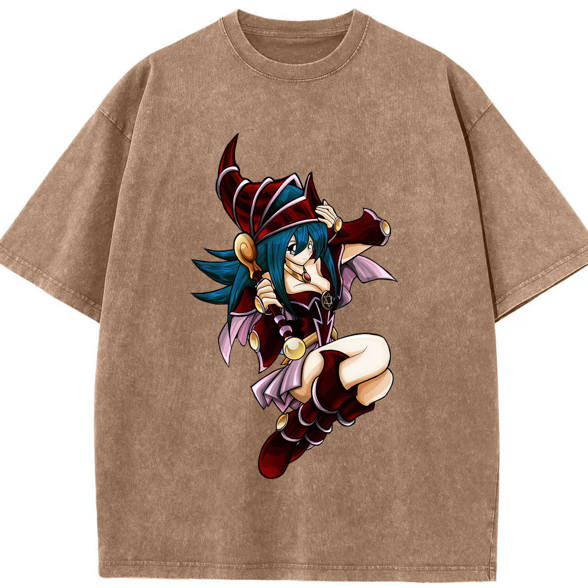 （画像用） 遊☆戯☆王 Yu-Gi-Oh! 綿100% ヴィンテージ風 半袖Tシャツ（フロントプリント）