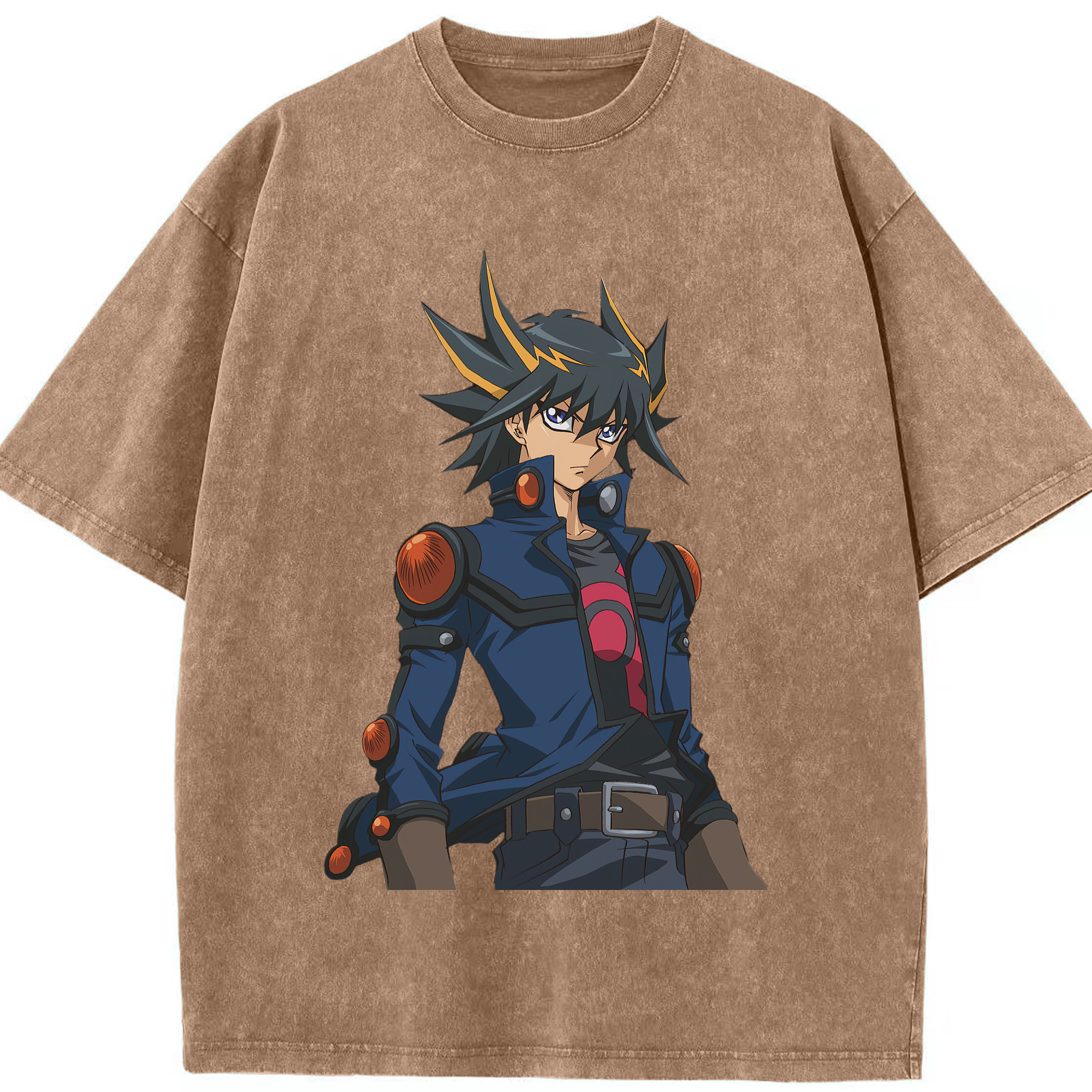 （画像用） 遊☆戯☆王 Yu-Gi-Oh! 綿100% ヴィンテージ風 半袖Tシャツ（フロントプリント）