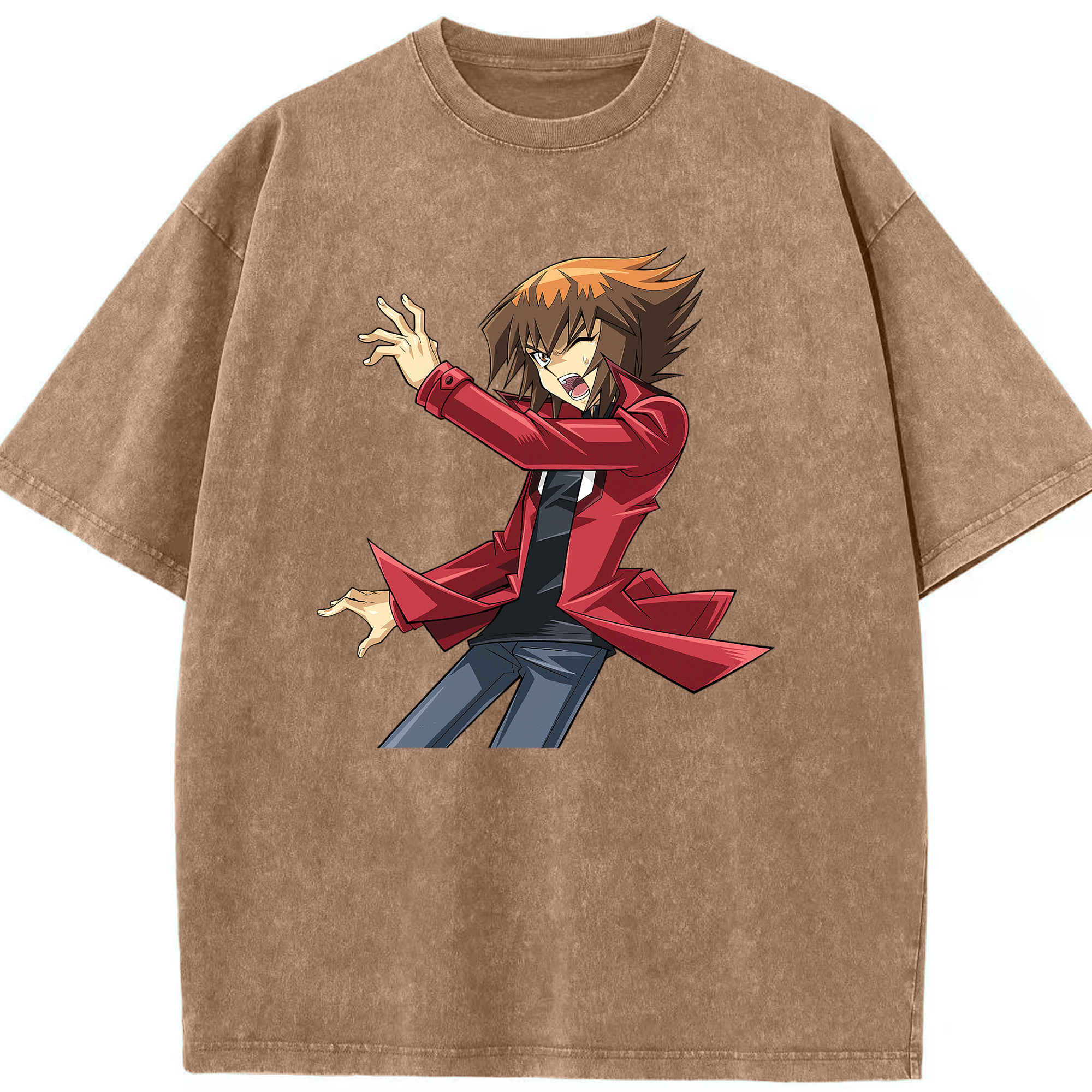 （画像用） 遊☆戯☆王 Yu-Gi-Oh! 綿100% ヴィンテージ風 半袖Tシャツ（フロントプリント）