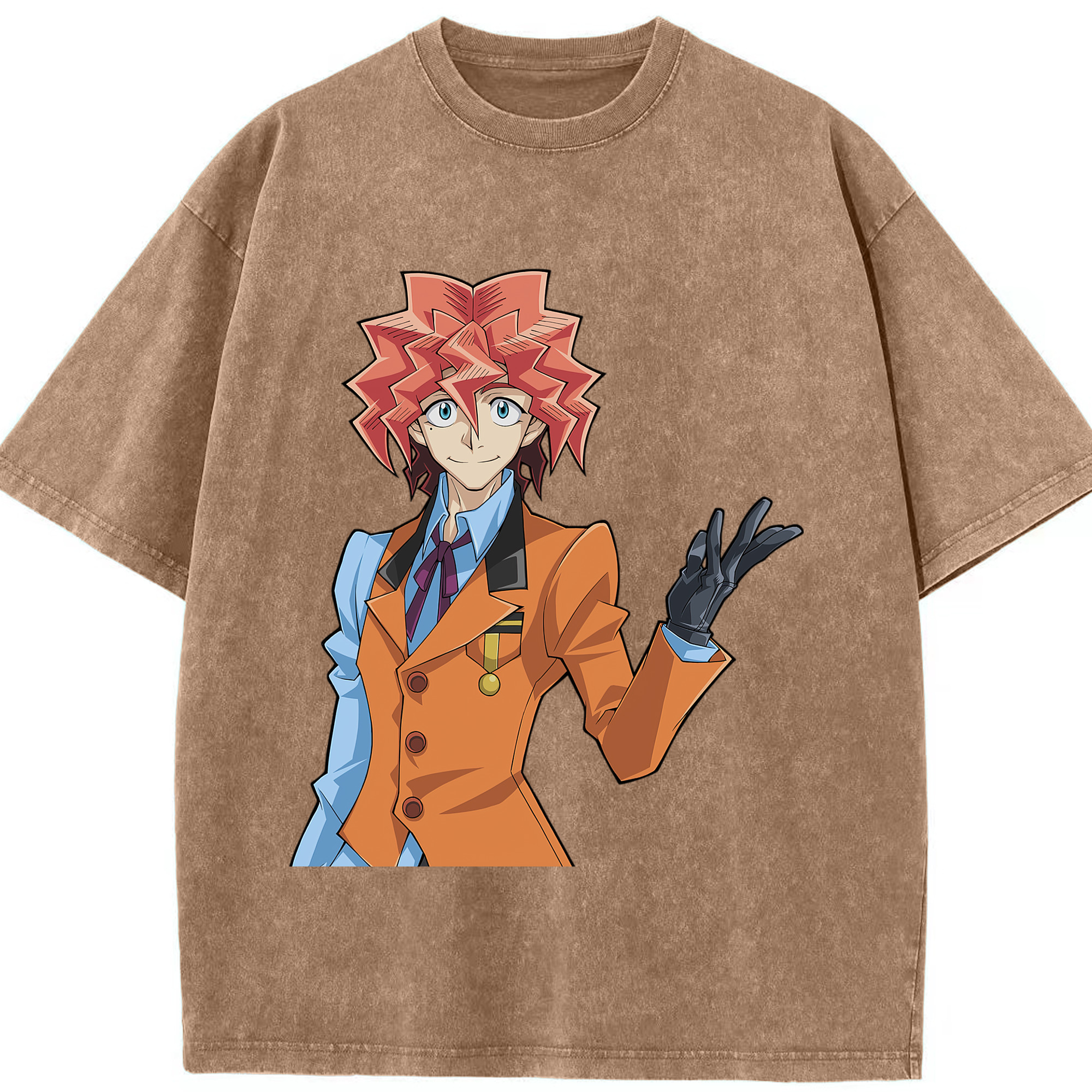 （画像用） 遊☆戯☆王 Yu-Gi-Oh! 綿100% ヴィンテージ風 半袖Tシャツ（フロントプリント）