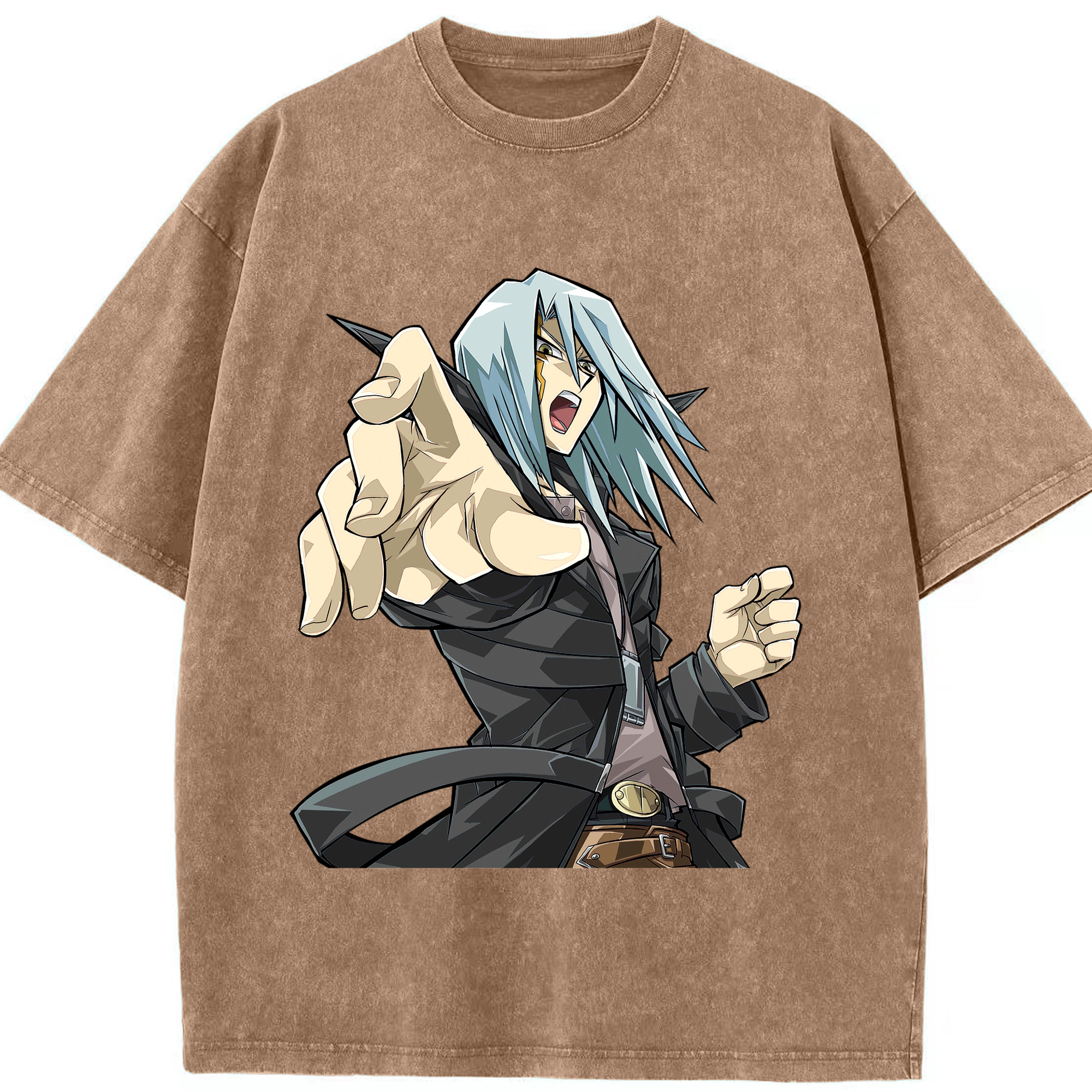 （画像用） 遊☆戯☆王 Yu-Gi-Oh! 綿100% ヴィンテージ風 半袖Tシャツ（フロントプリント）