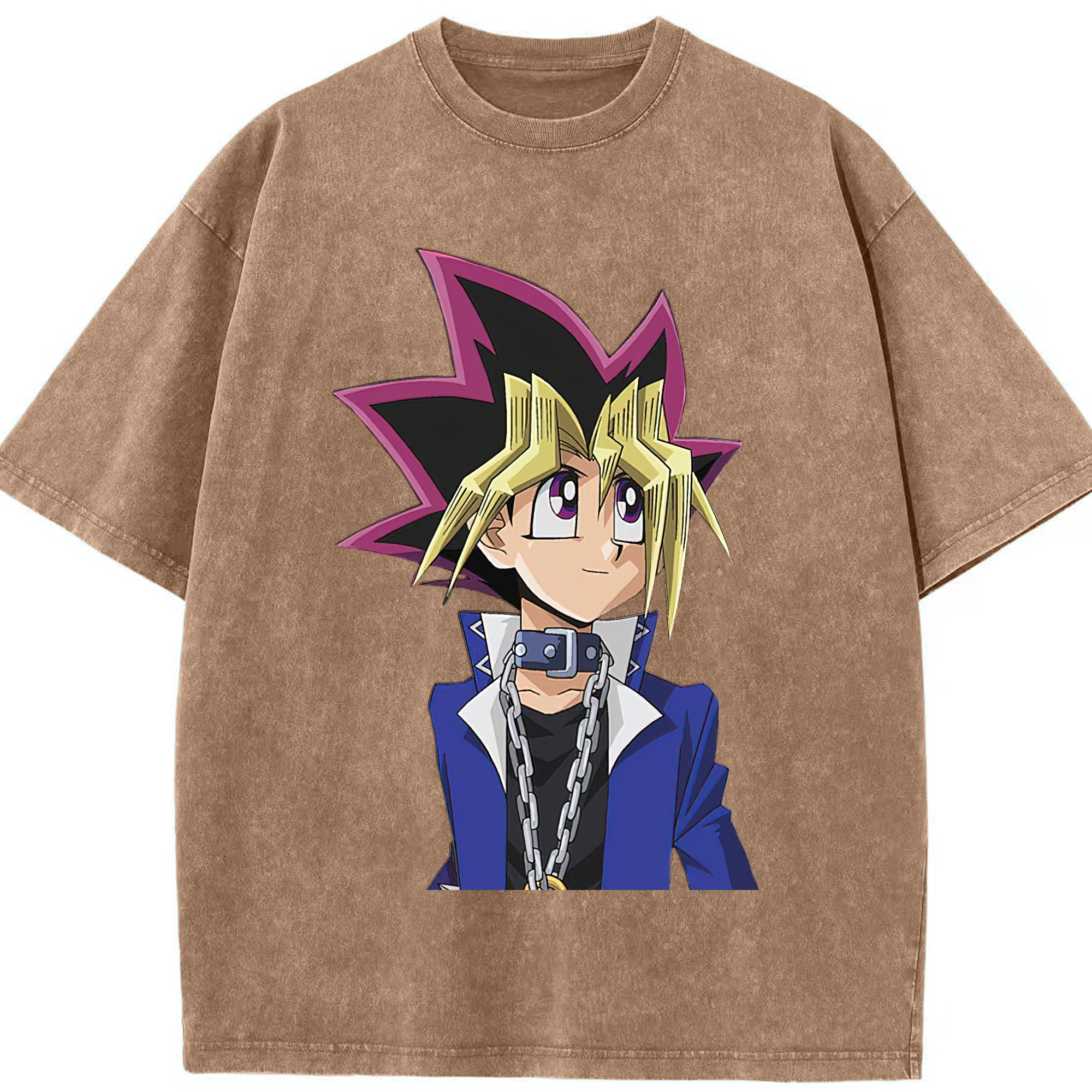 （画像用） 遊☆戯☆王 Yu-Gi-Oh! 綿100% ヴィンテージ風 半袖Tシャツ（フロントプリント）