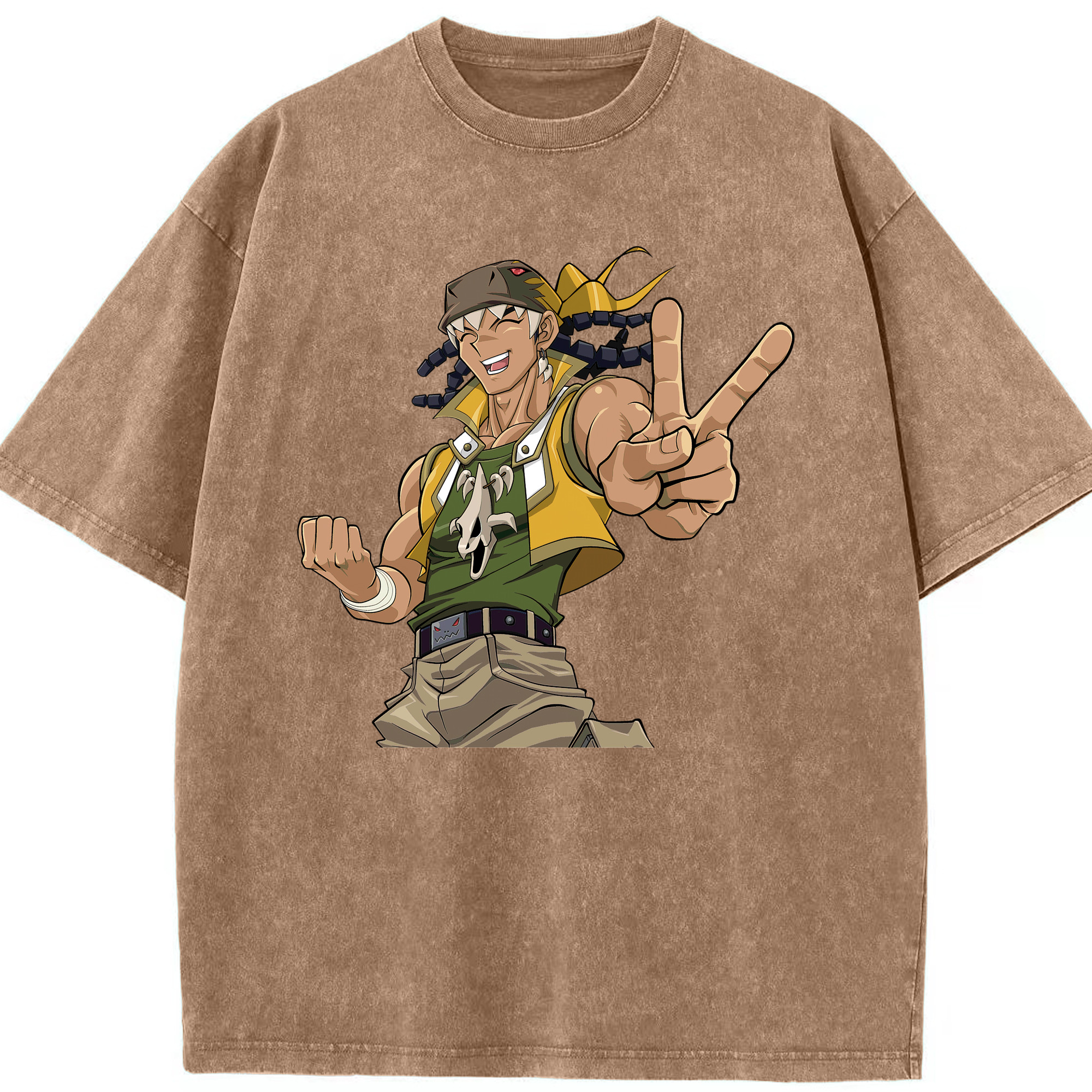 （画像用） 遊☆戯☆王 Yu-Gi-Oh! 綿100% ヴィンテージ風 半袖Tシャツ（フロントプリント）