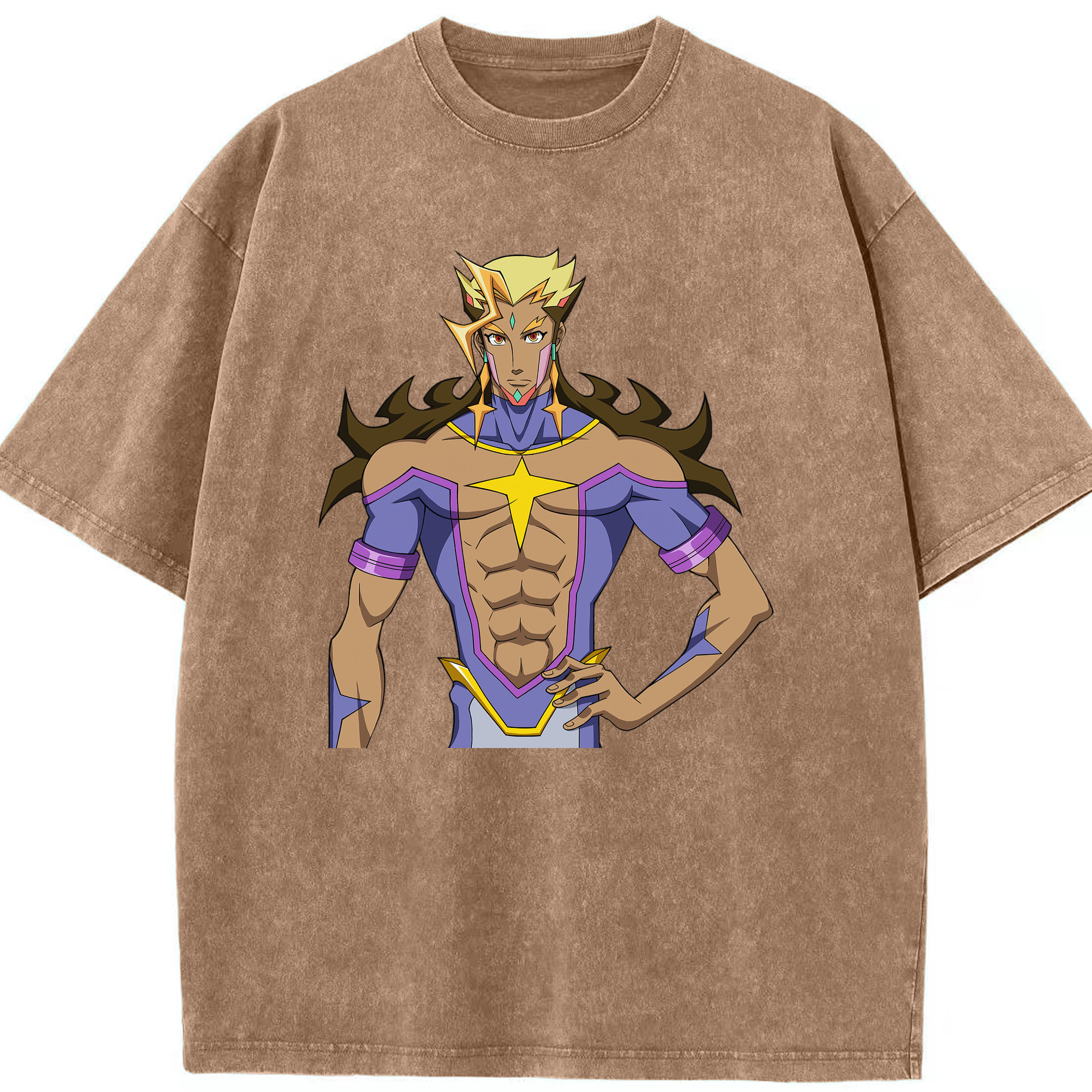（画像用） 遊☆戯☆王 Yu-Gi-Oh! 綿100% ヴィンテージ風 半袖Tシャツ（フロントプリント）