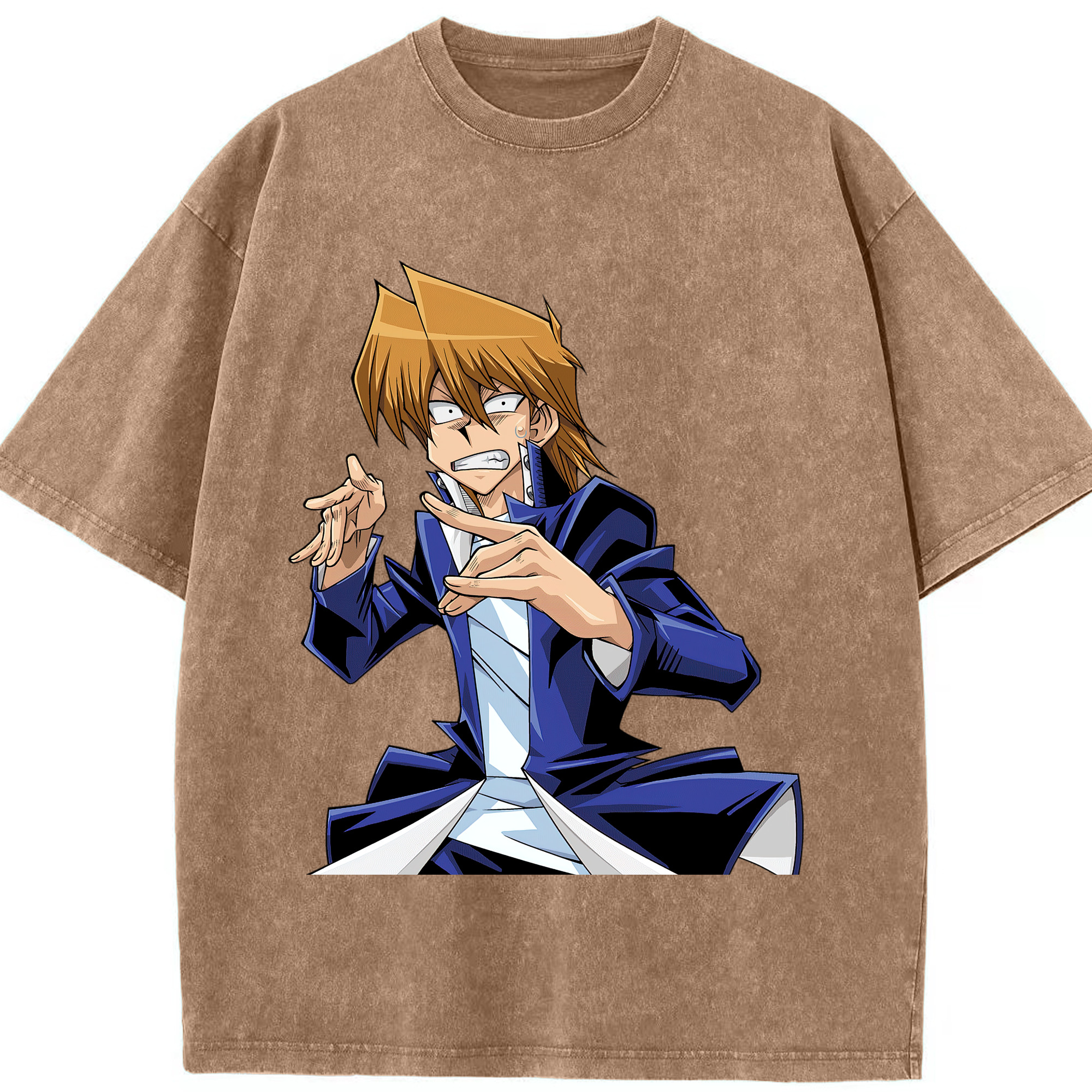 （画像用） 遊☆戯☆王 Yu-Gi-Oh! 綿100% ヴィンテージ風 半袖Tシャツ（フロントプリント）