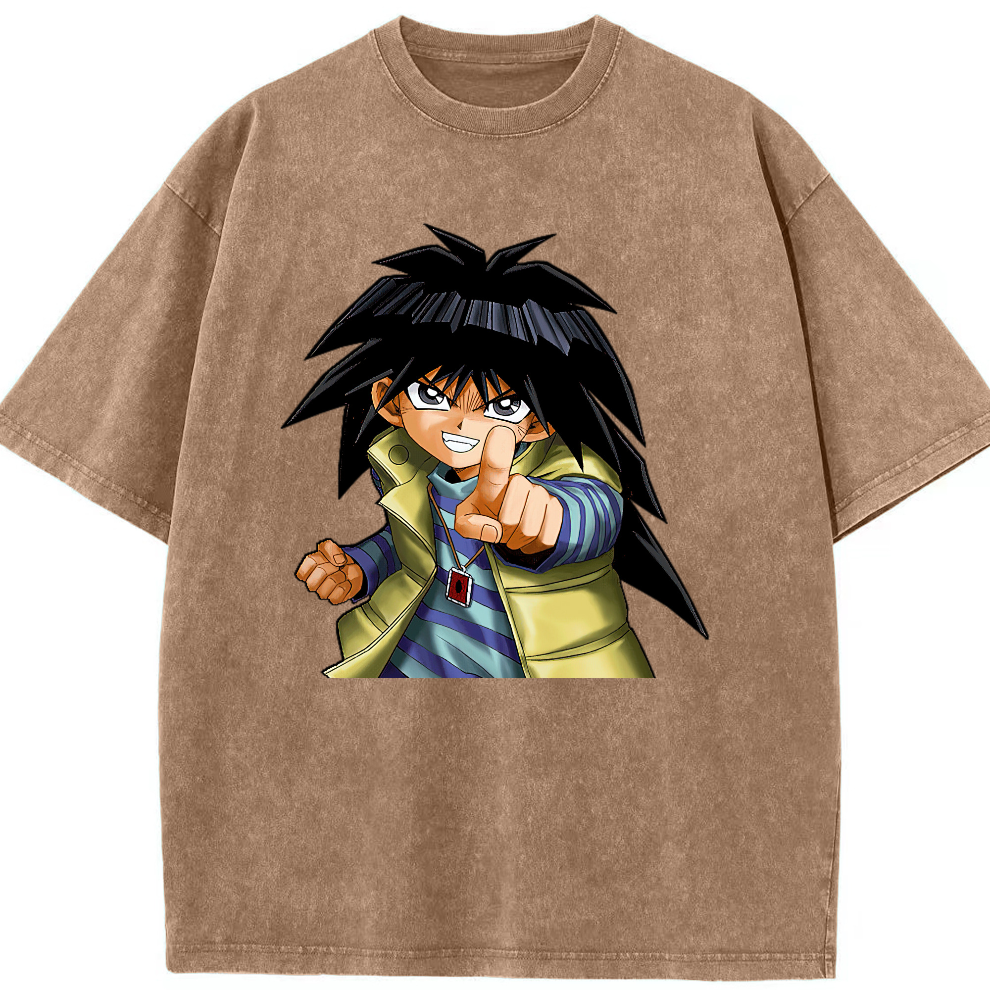 （画像用） 遊☆戯☆王 Yu-Gi-Oh! 綿100% ヴィンテージ風 半袖Tシャツ（フロントプリント）