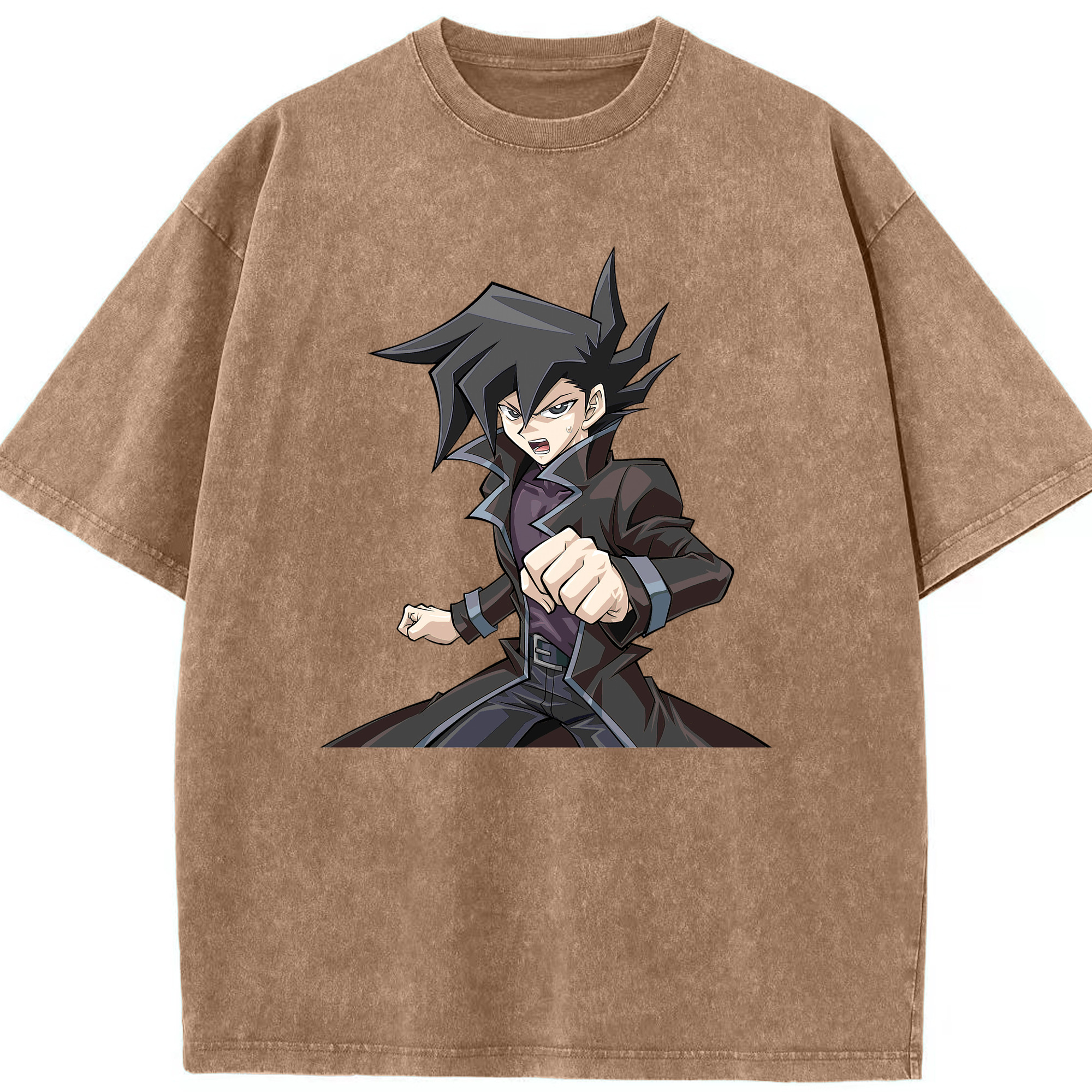 （画像用） 遊☆戯☆王 Yu-Gi-Oh! 綿100% ヴィンテージ風 半袖Tシャツ（フロントプリント）