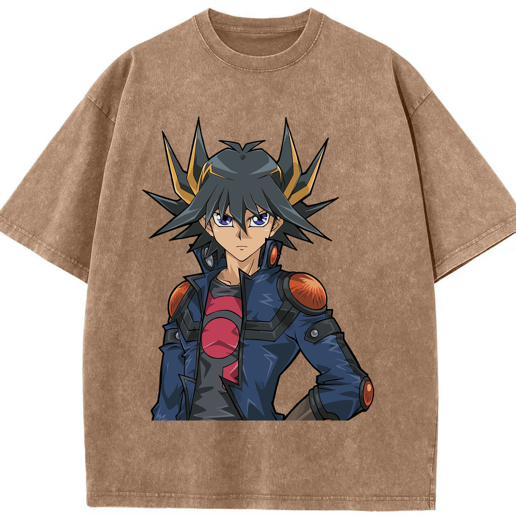 （画像用） 遊☆戯☆王 Yu-Gi-Oh! 綿100% ヴィンテージ風 半袖Tシャツ（フロントプリント）