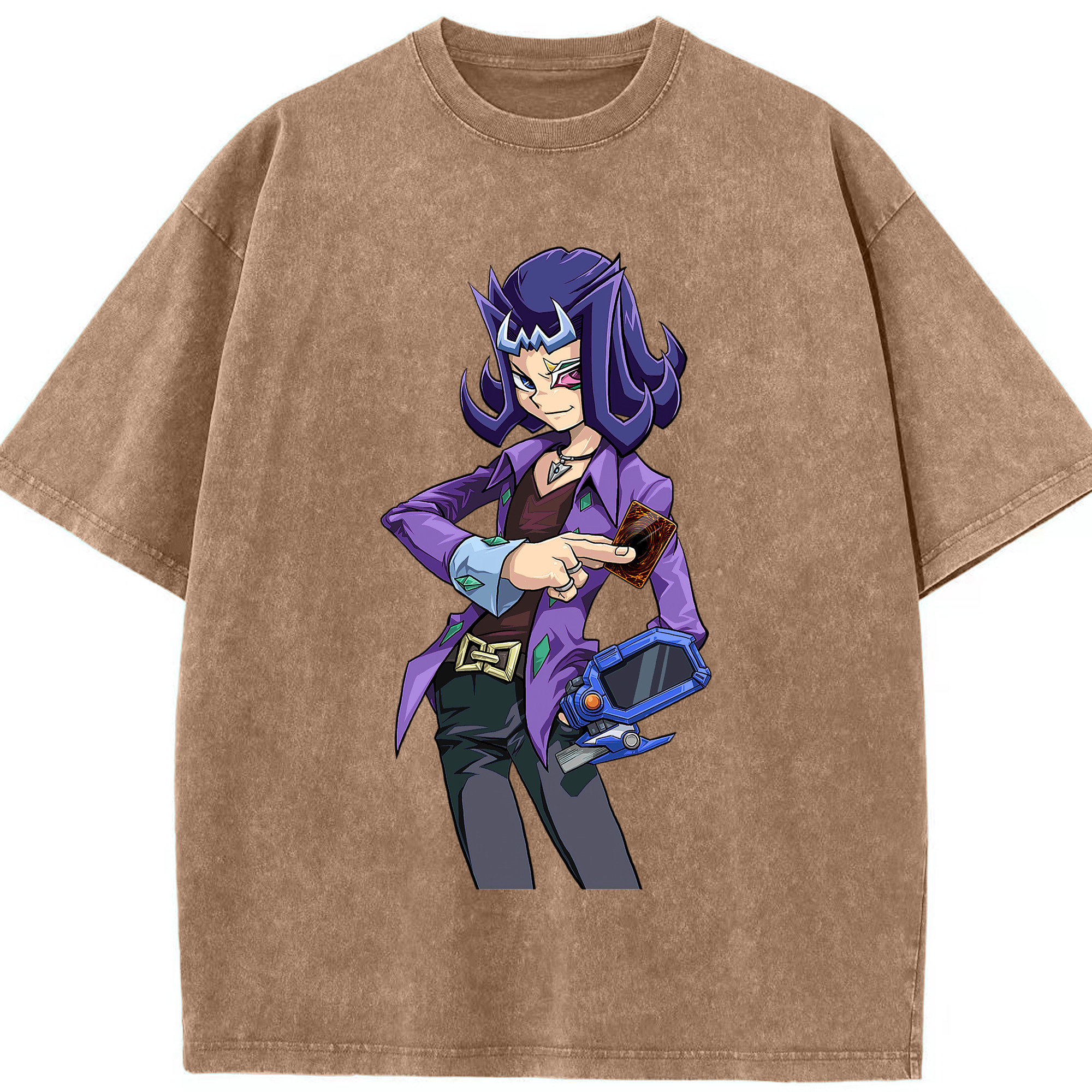 （画像用） 遊☆戯☆王 Yu-Gi-Oh! 綿100% ヴィンテージ風 半袖Tシャツ（フロントプリント）