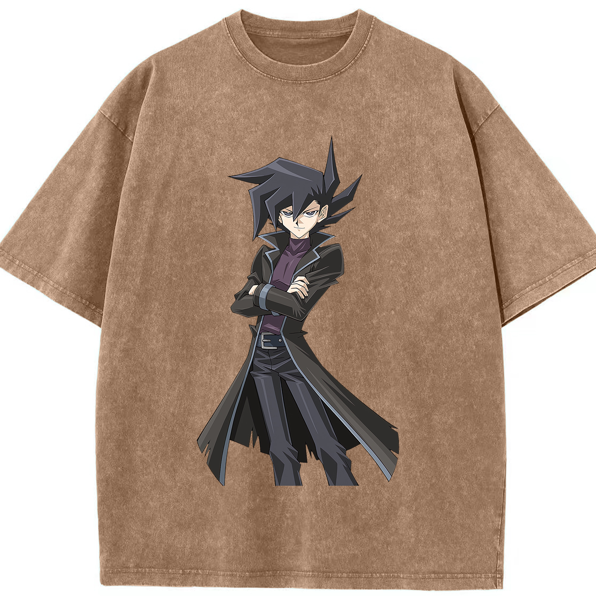 （画像用） 遊☆戯☆王 Yu-Gi-Oh! 綿100% ヴィンテージ風 半袖Tシャツ（フロントプリント）