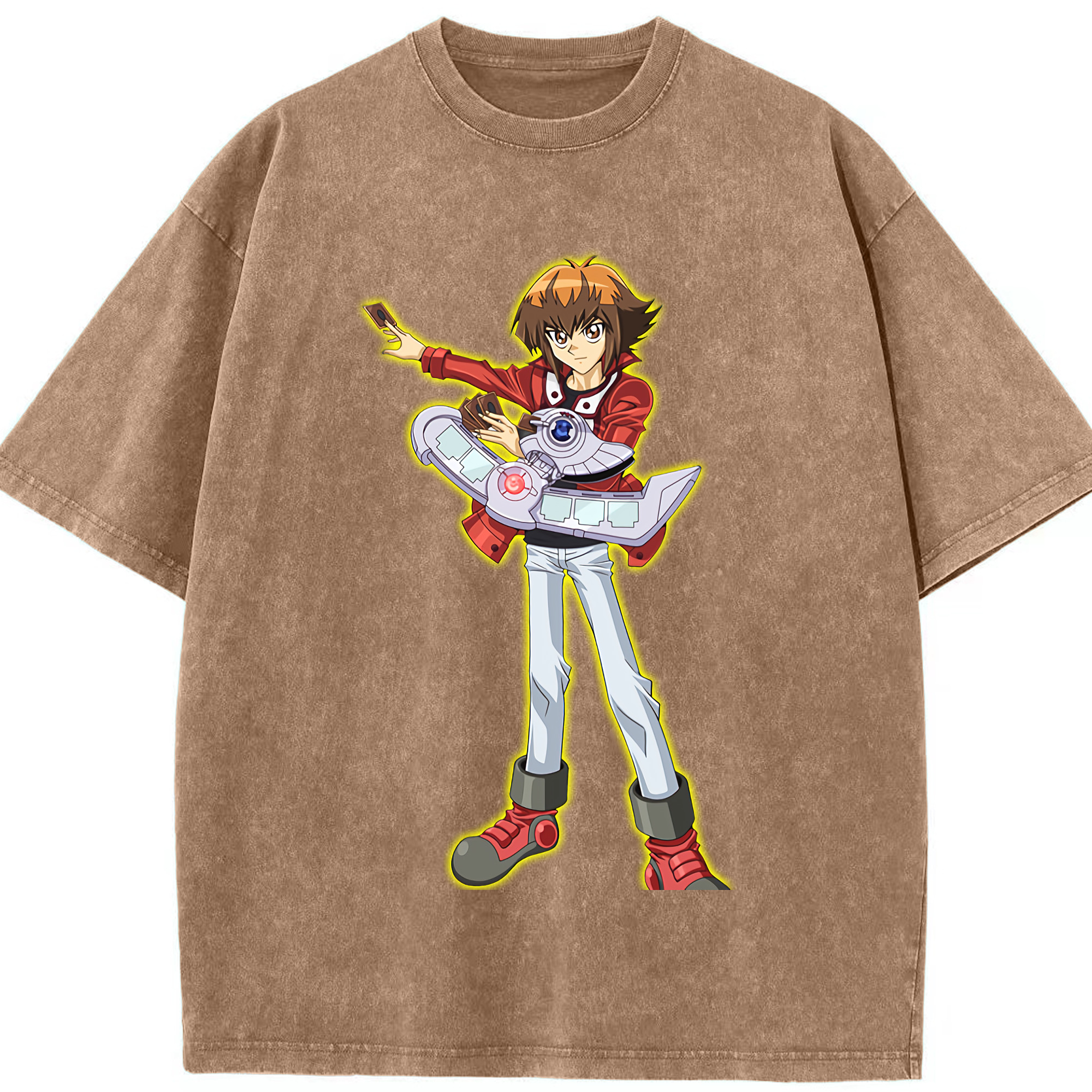 （画像用） 遊☆戯☆王 Yu-Gi-Oh! 綿100% ヴィンテージ風 半袖Tシャツ（フロントプリント）