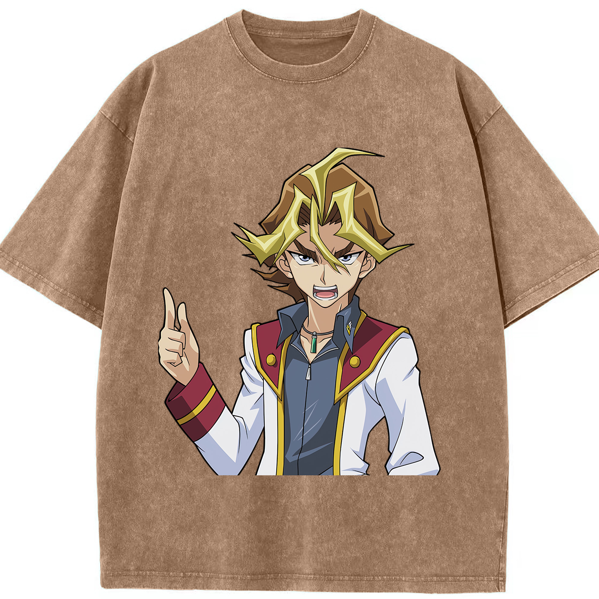 （画像用） 遊☆戯☆王 Yu-Gi-Oh! 綿100% ヴィンテージ風 半袖Tシャツ（フロントプリント）