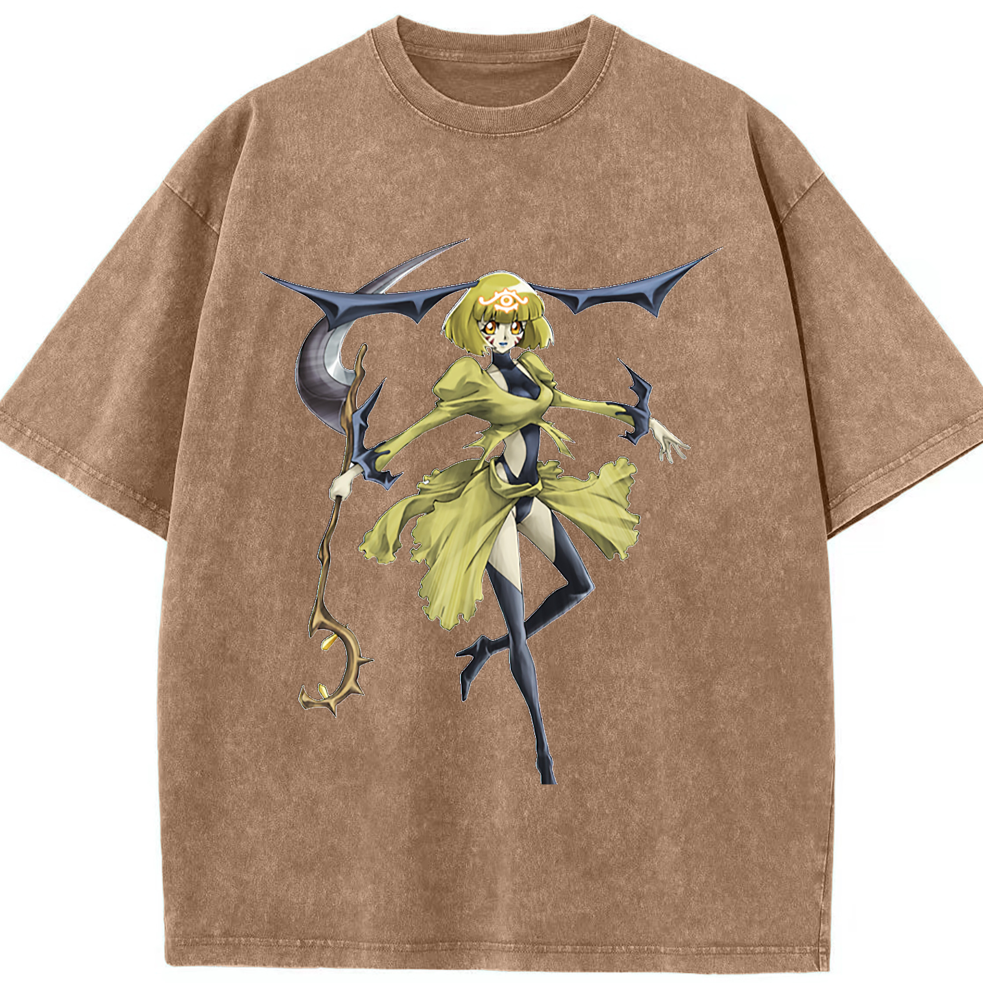 （画像用） 遊☆戯☆王 Yu-Gi-Oh! 綿100% ヴィンテージ風 半袖Tシャツ（フロントプリント）
