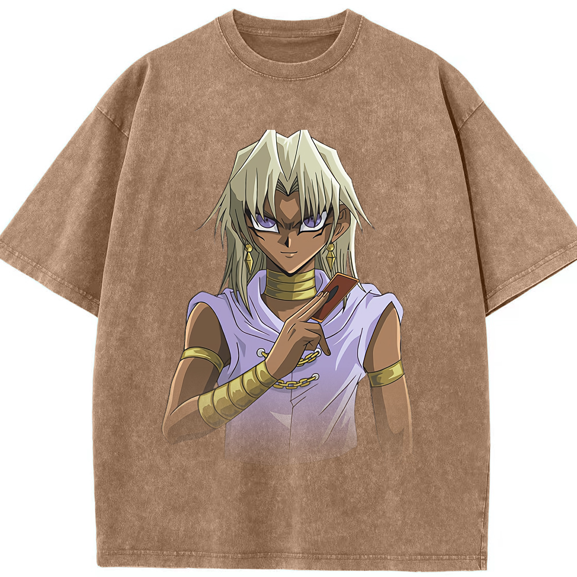 （画像用） 遊☆戯☆王 Yu-Gi-Oh! 綿100% ヴィンテージ風 半袖Tシャツ（フロントプリント）
