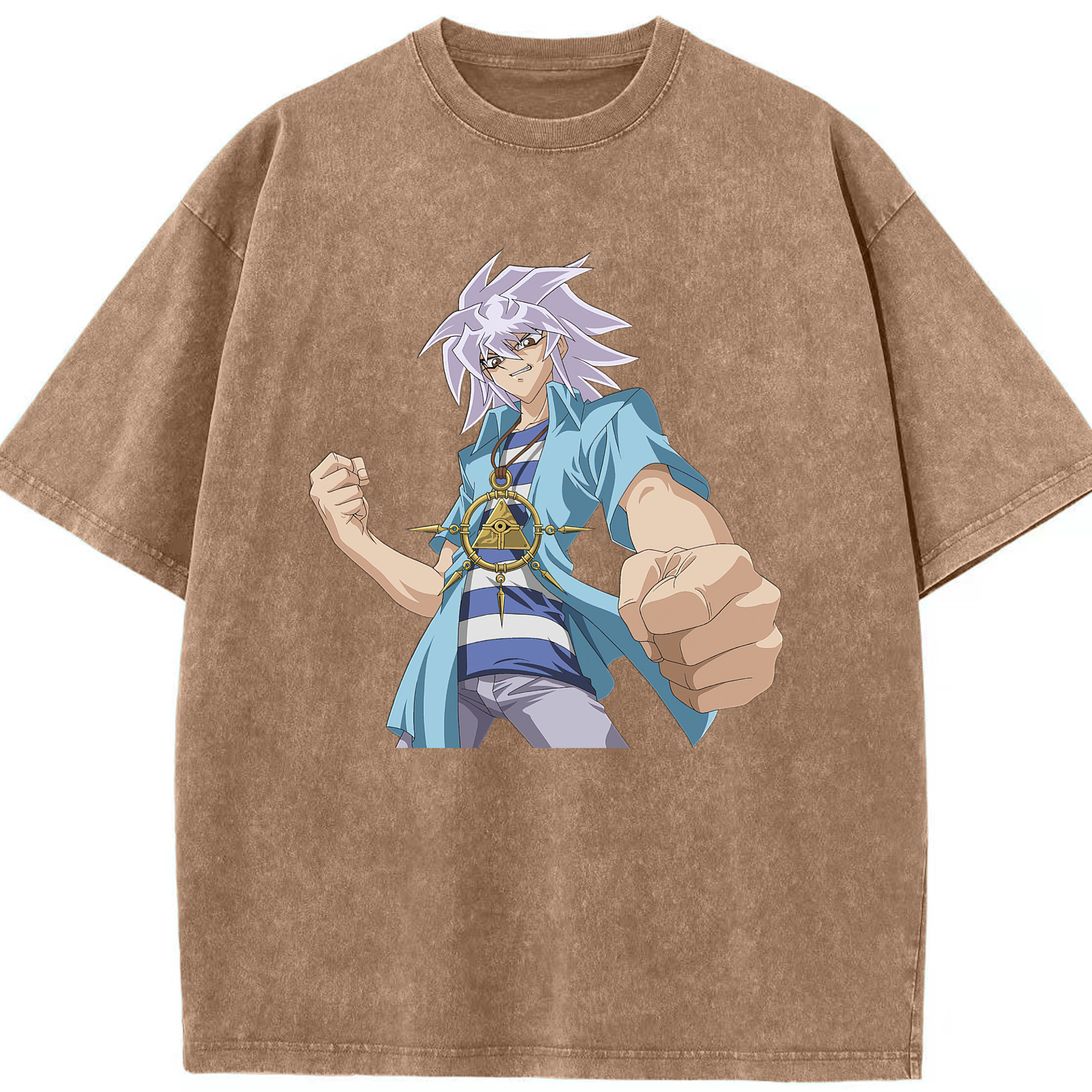 （画像用） 遊☆戯☆王 Yu-Gi-Oh! 綿100% ヴィンテージ風 半袖Tシャツ（フロントプリント）