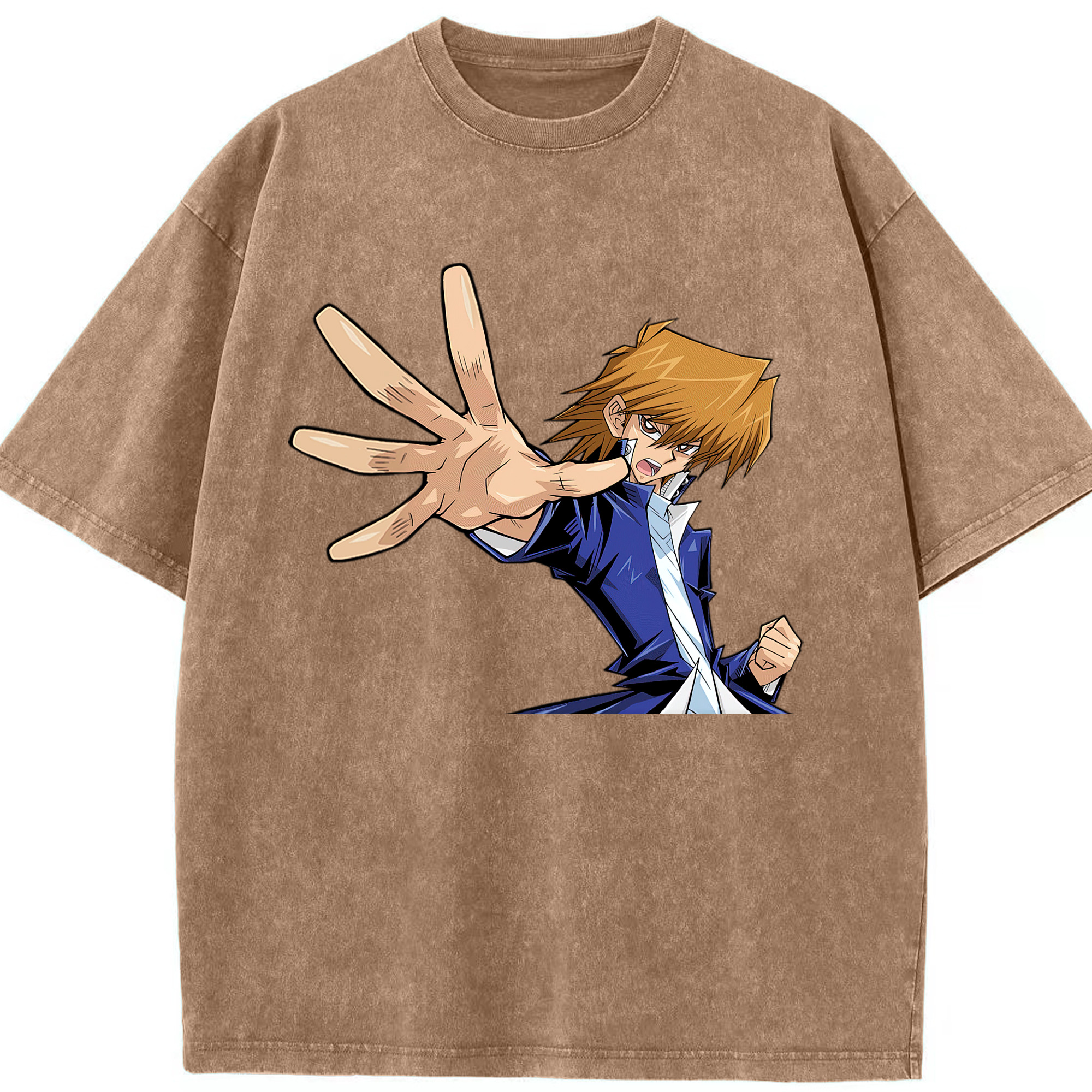 （画像用） 遊☆戯☆王 Yu-Gi-Oh! 綿100% ヴィンテージ風 半袖Tシャツ（フロントプリント）