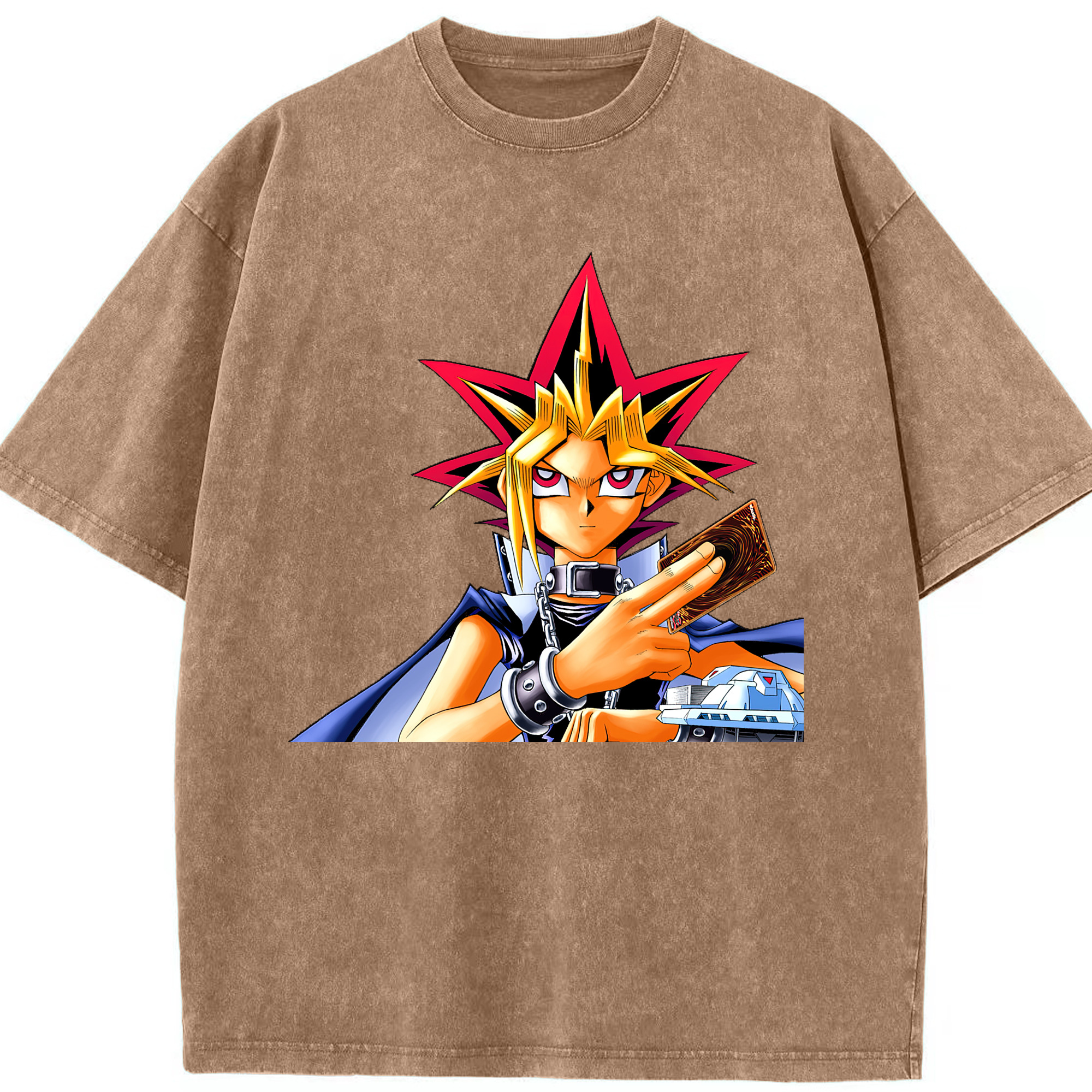 （画像用） 遊☆戯☆王 Yu-Gi-Oh! 綿100% ヴィンテージ風 半袖Tシャツ（フロントプリント）