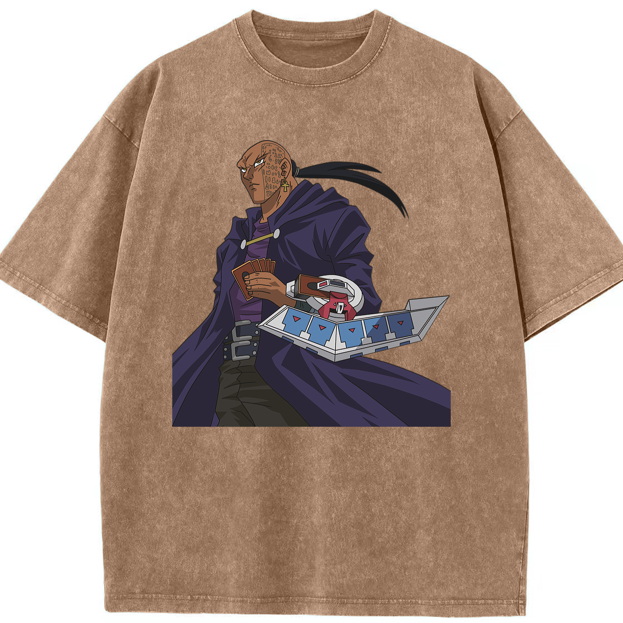 （画像用） 遊☆戯☆王 Yu-Gi-Oh! 綿100% ヴィンテージ風 半袖Tシャツ（フロントプリント）