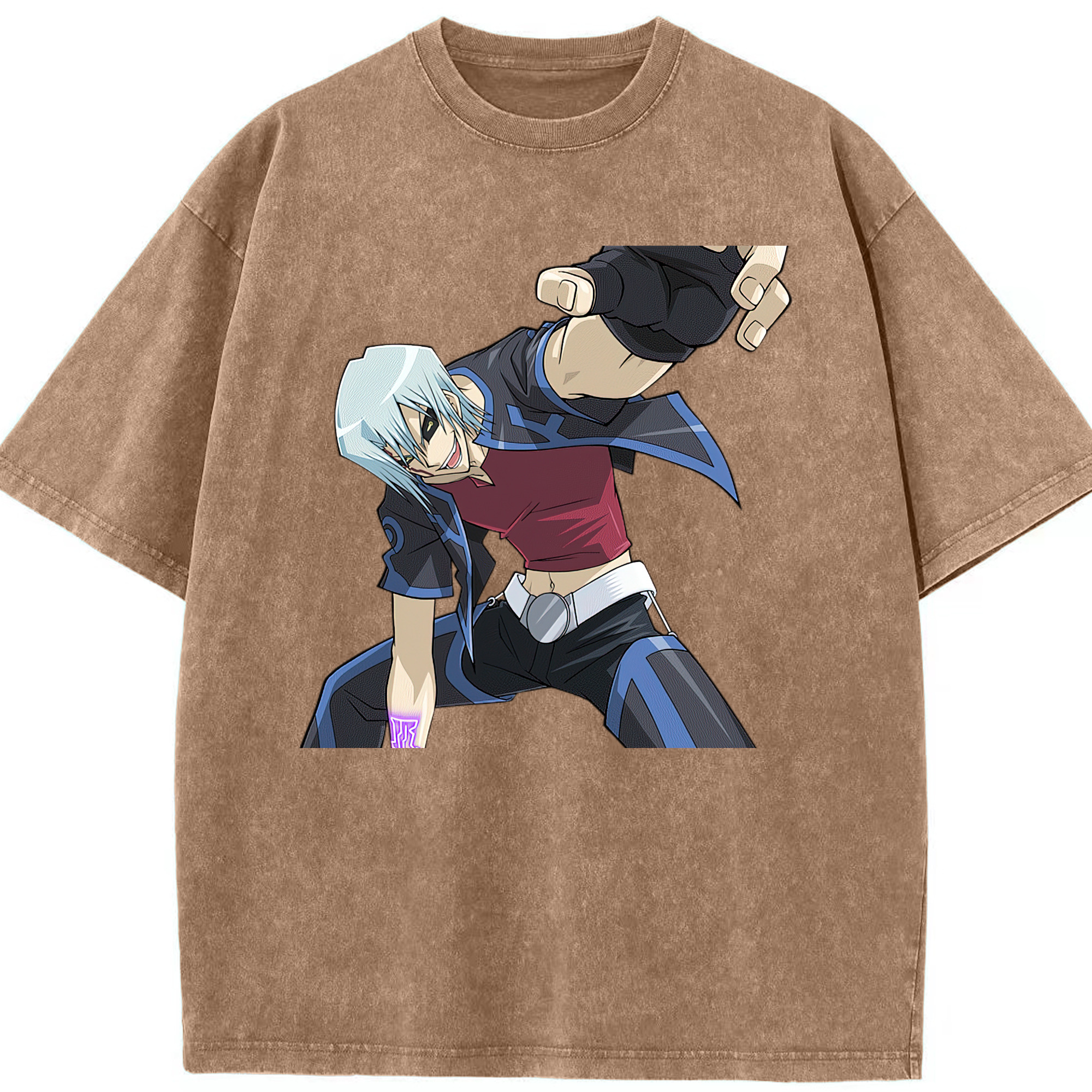 （画像用） 遊☆戯☆王 Yu-Gi-Oh! 綿100% ヴィンテージ風 半袖Tシャツ（フロントプリント）