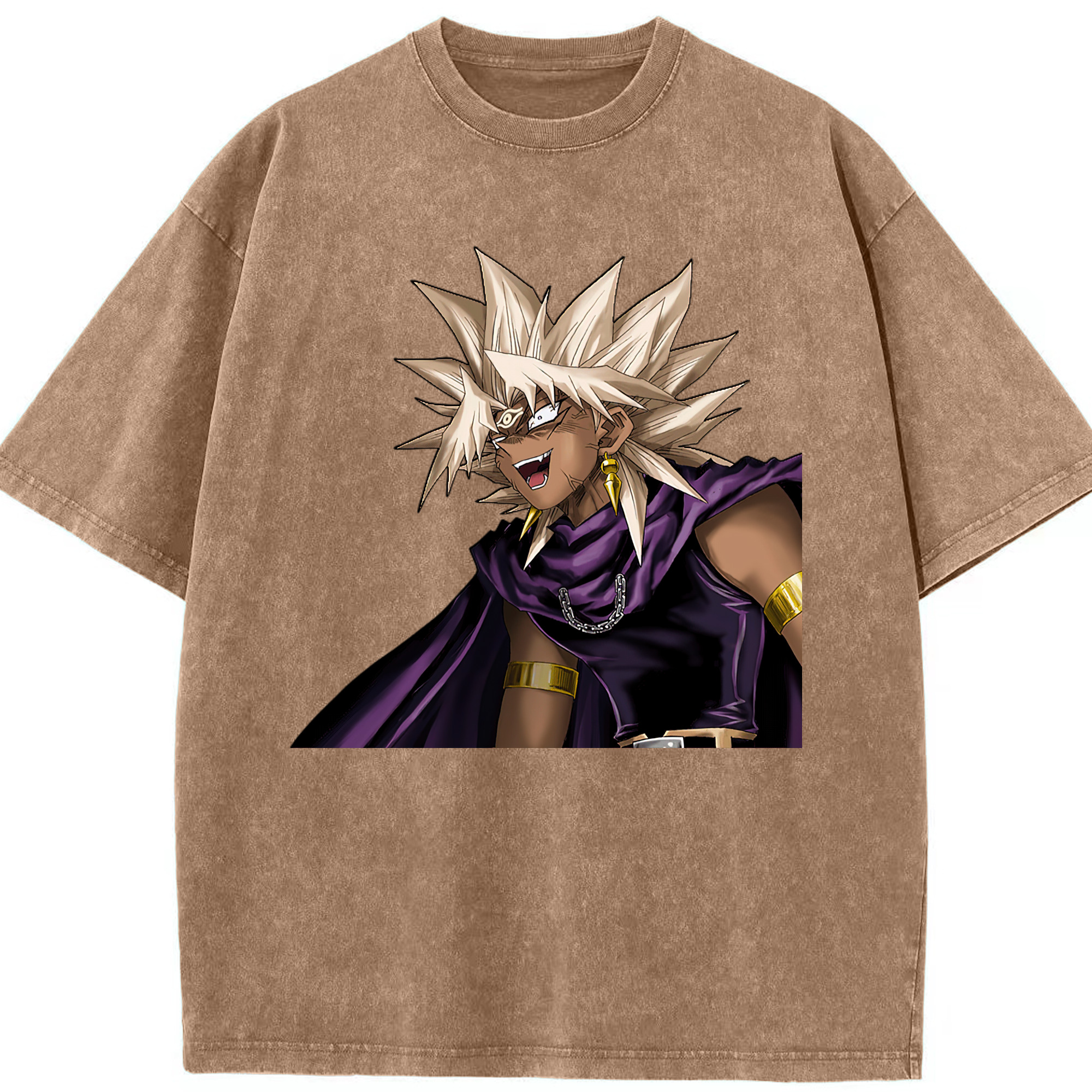 （画像用） 遊☆戯☆王 Yu-Gi-Oh! 綿100% ヴィンテージ風 半袖Tシャツ（フロントプリント）