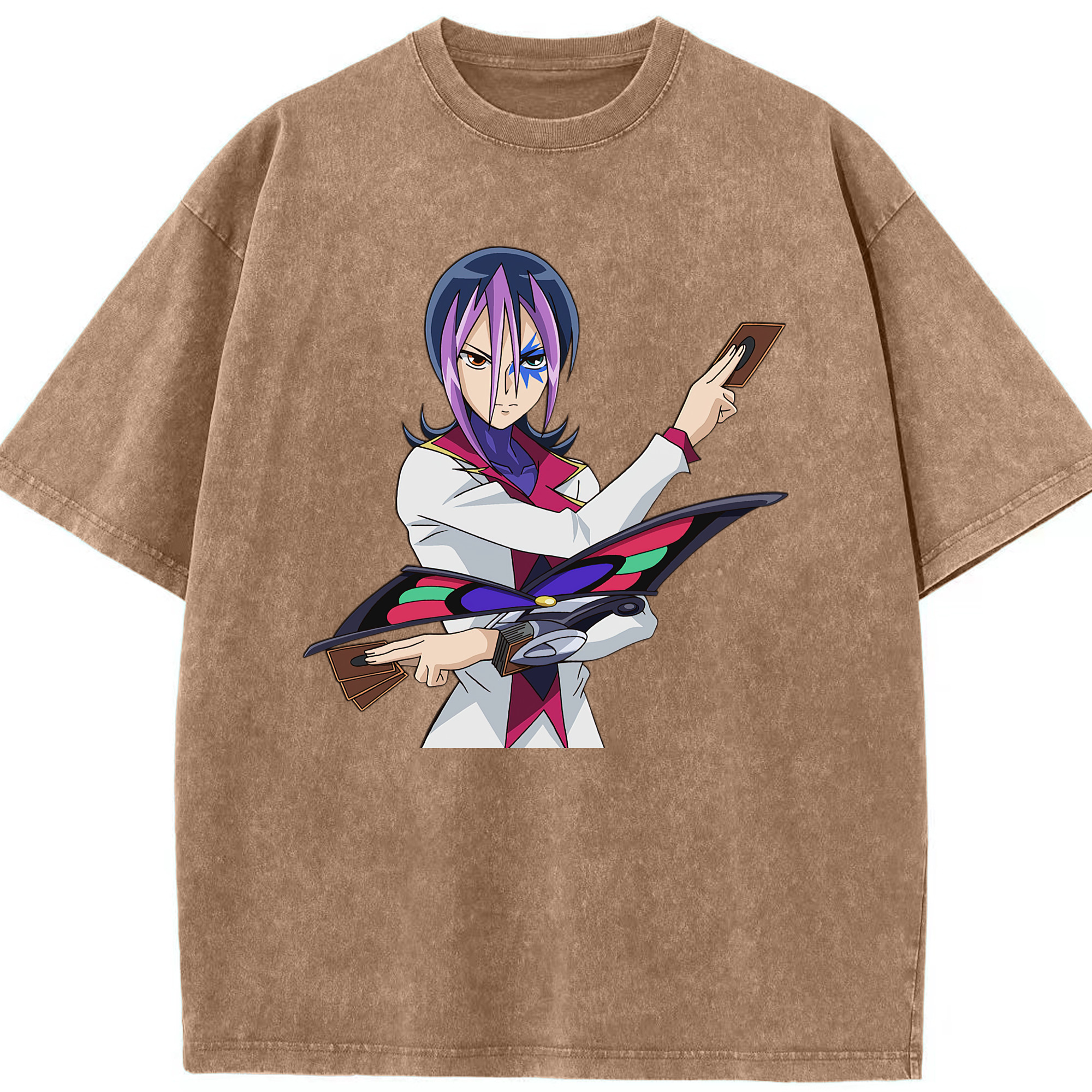 （画像用） 遊☆戯☆王 Yu-Gi-Oh! 綿100% ヴィンテージ風 半袖Tシャツ（フロントプリント）