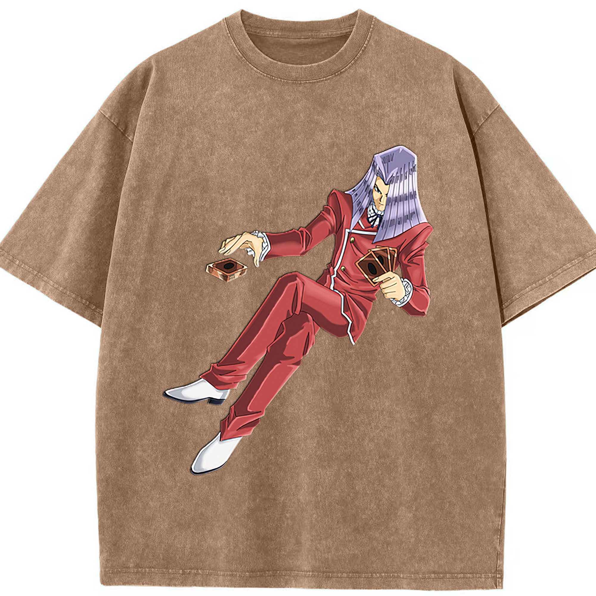 （画像用） 遊☆戯☆王 Yu-Gi-Oh! 綿100% ヴィンテージ風 半袖Tシャツ（フロントプリント）