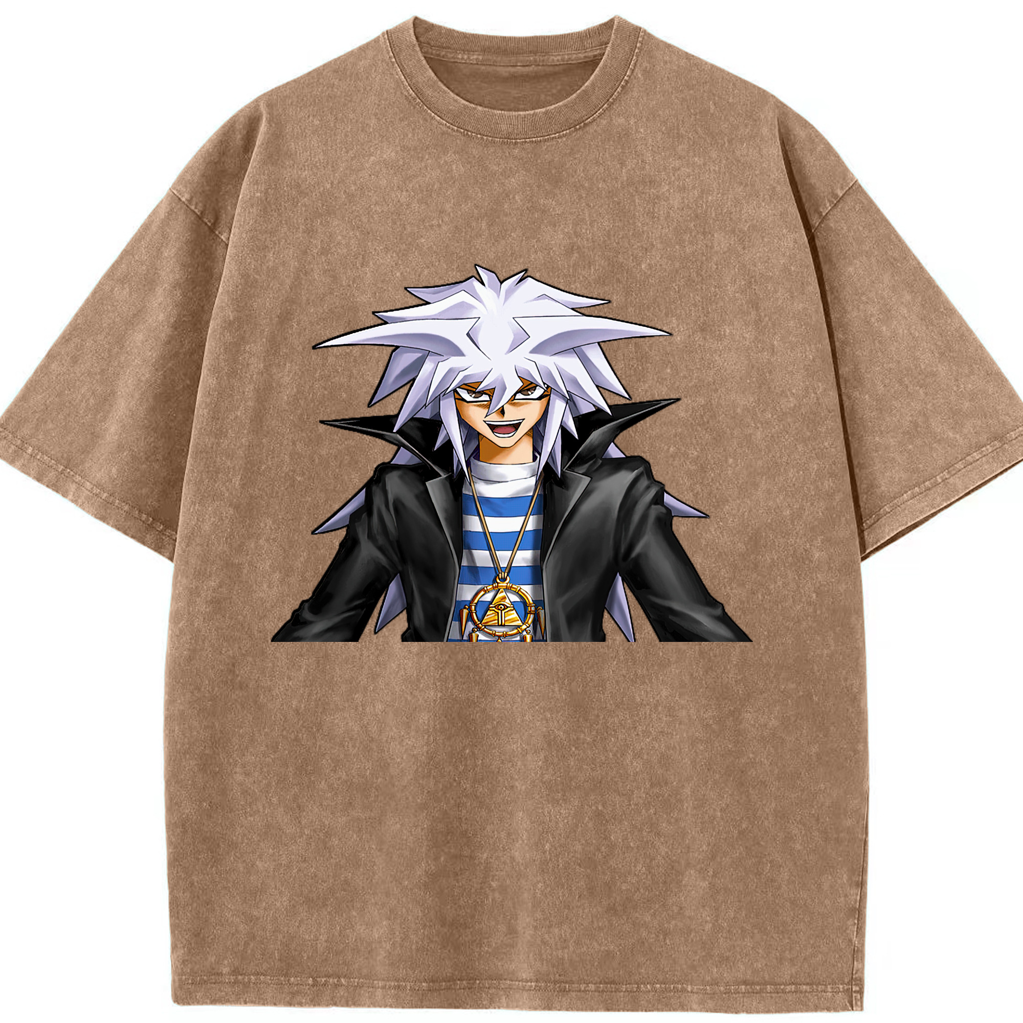 （画像用） 遊☆戯☆王 Yu-Gi-Oh! 綿100% ヴィンテージ風 半袖Tシャツ（フロントプリント）