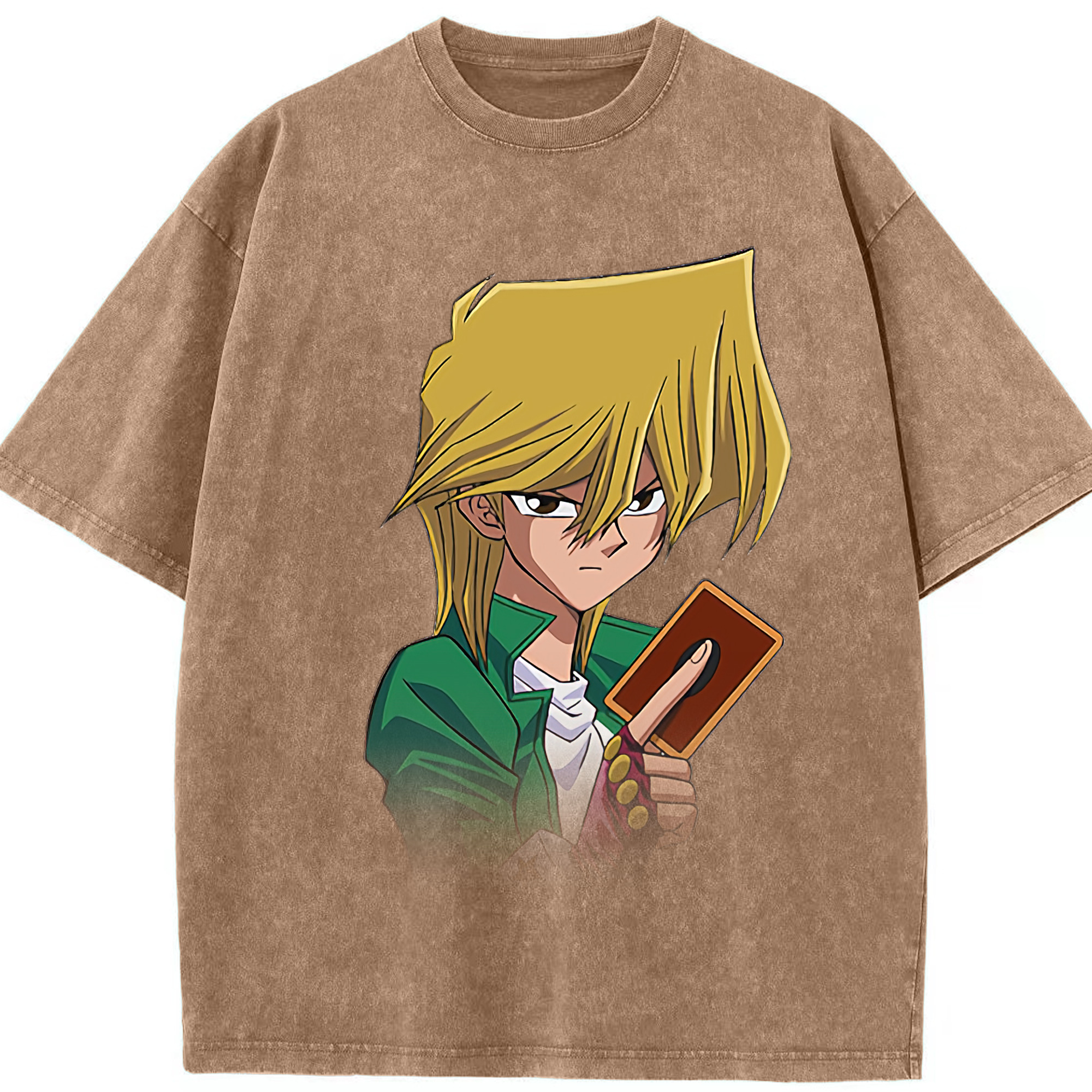 （画像用） 遊☆戯☆王 Yu-Gi-Oh! 綿100% ヴィンテージ風 半袖Tシャツ（フロントプリント）