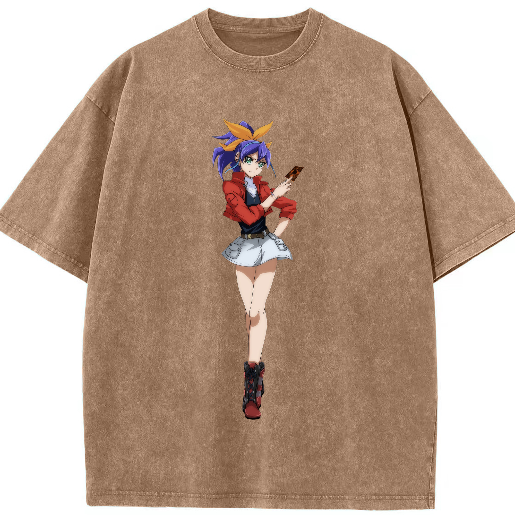（画像用） 遊☆戯☆王 Yu-Gi-Oh! 綿100% ヴィンテージ風 半袖Tシャツ（フロントプリント）
