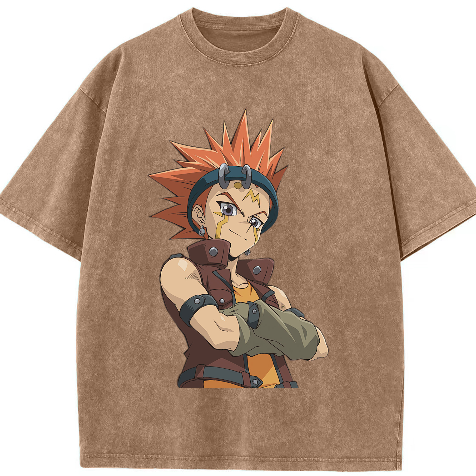 （画像用） 遊☆戯☆王 Yu-Gi-Oh! 綿100% ヴィンテージ風 半袖Tシャツ（フロントプリント）