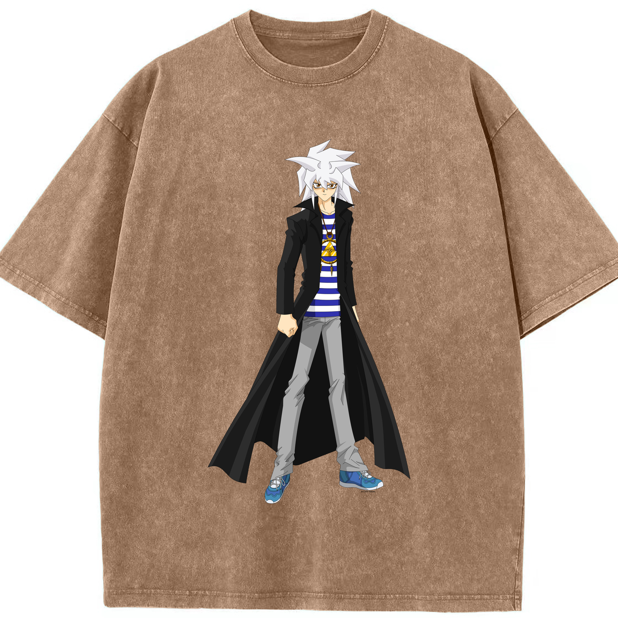 （画像用） 遊☆戯☆王 Yu-Gi-Oh! 綿100% ヴィンテージ風 半袖Tシャツ（フロントプリント）