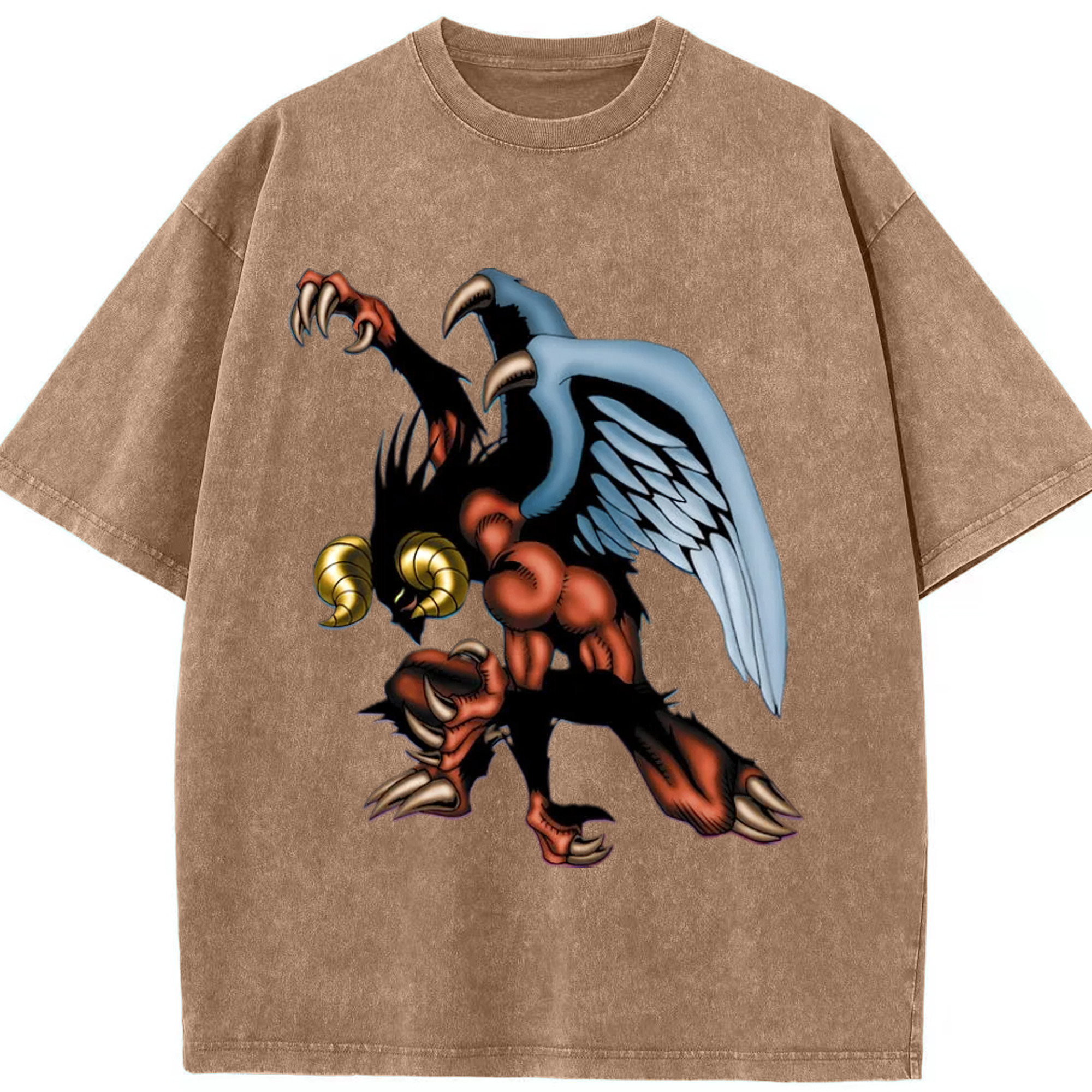 （画像用） 遊☆戯☆王 Yu-Gi-Oh! 綿100% ヴィンテージ風 半袖Tシャツ（フロントプリント）